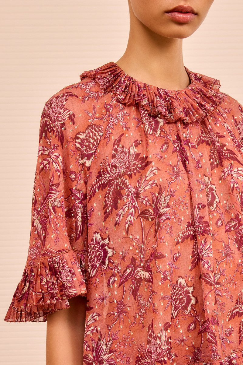 ULLA JOHNSON Helaine Short Sleeve Top outlook