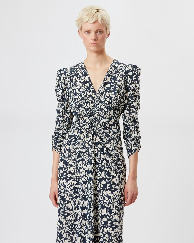 ALBINI PRINTED SILK MIDI DRESS - 4