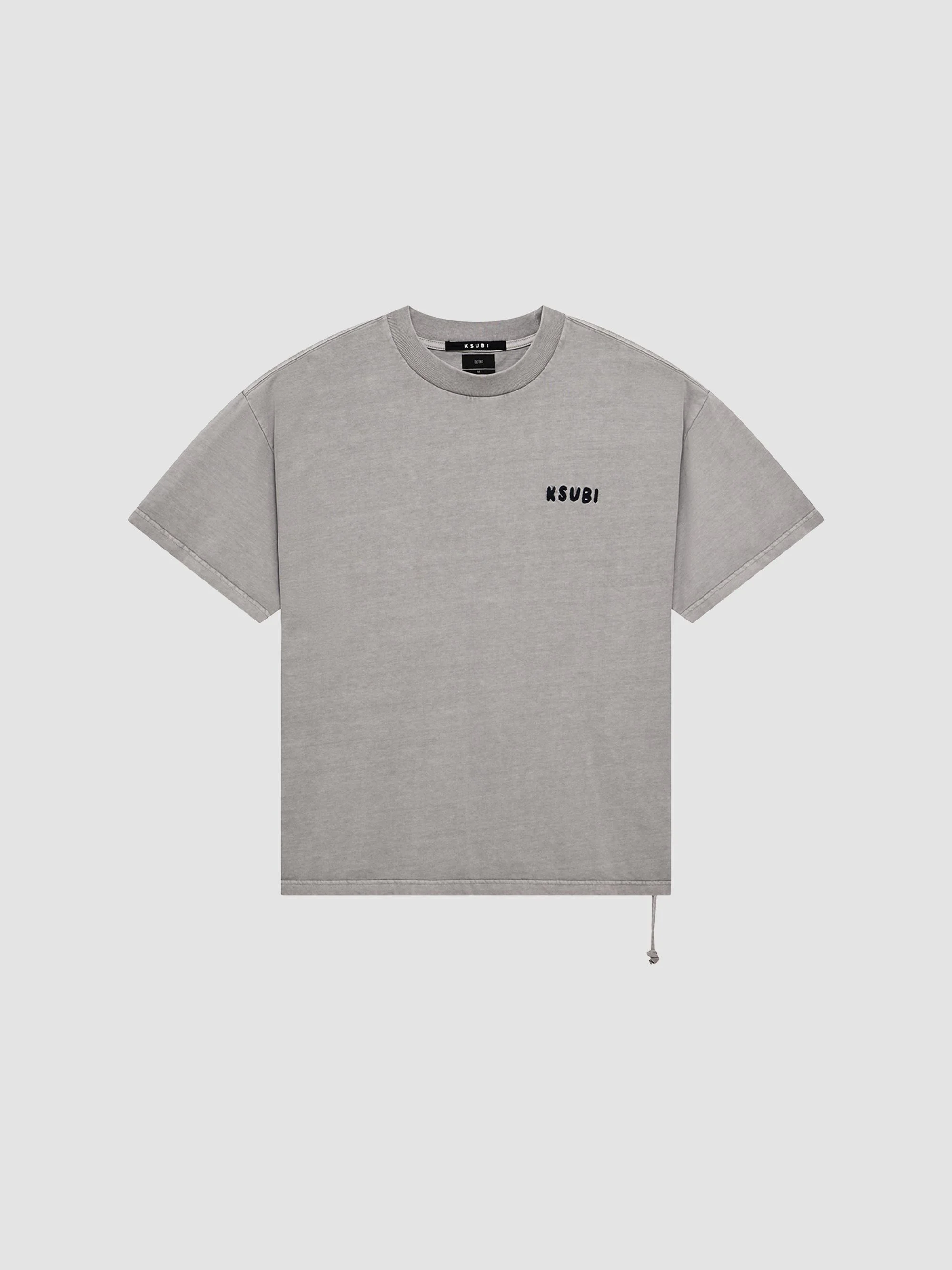 Men's Ekcess Logo Cotton Crewneck T-Shirt - Charcoal - 1