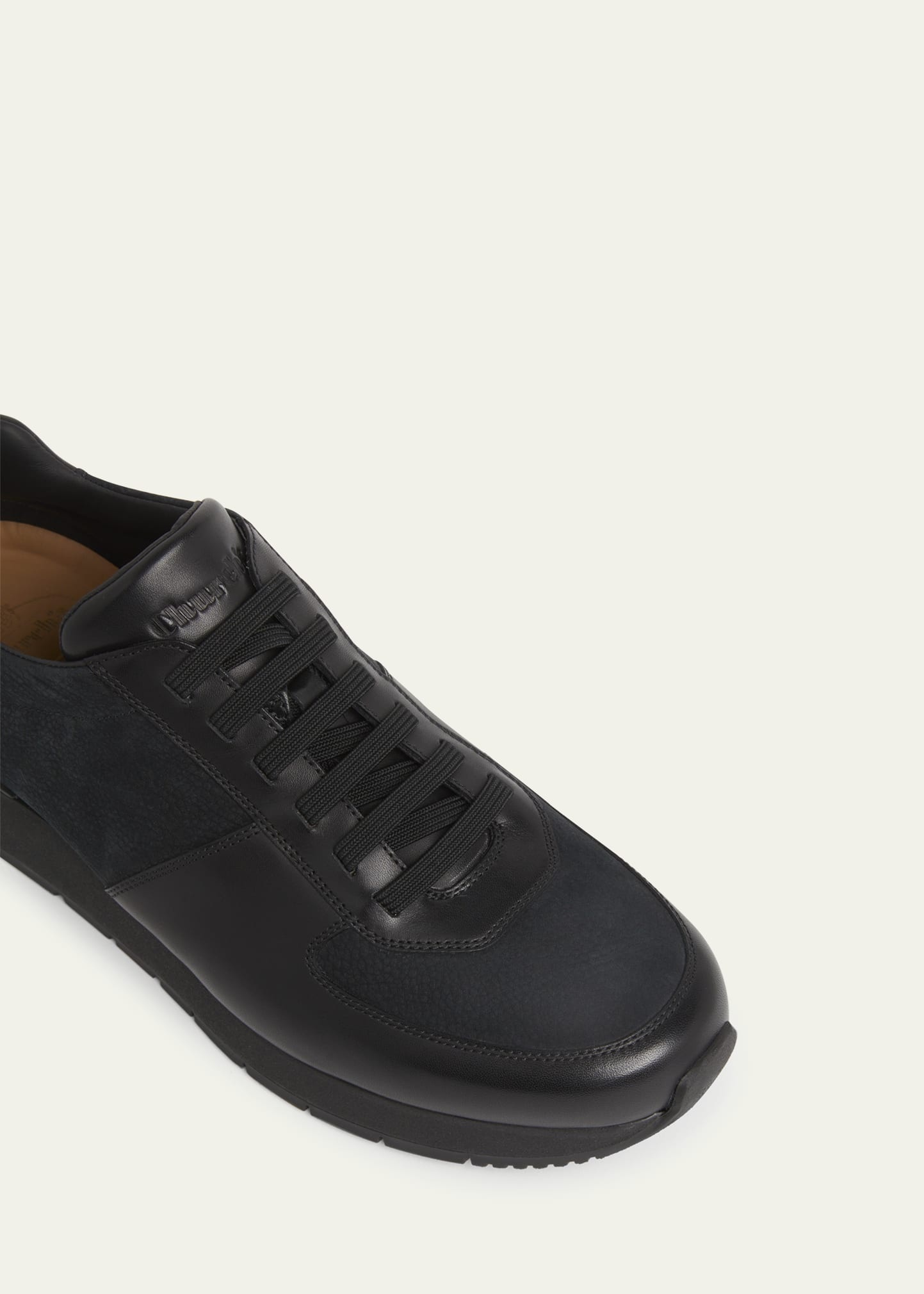 Men's Livingston Calf and Nubuck Runner Sneakers - 4