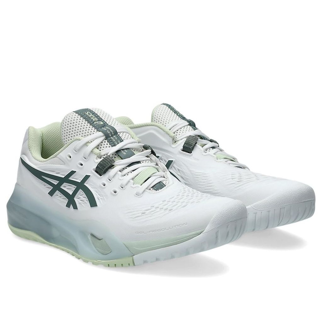 (WMNS) ASICS Gel-Resolution X Wide Tennis 'White Monument Blue' 1042A278-102 - 3