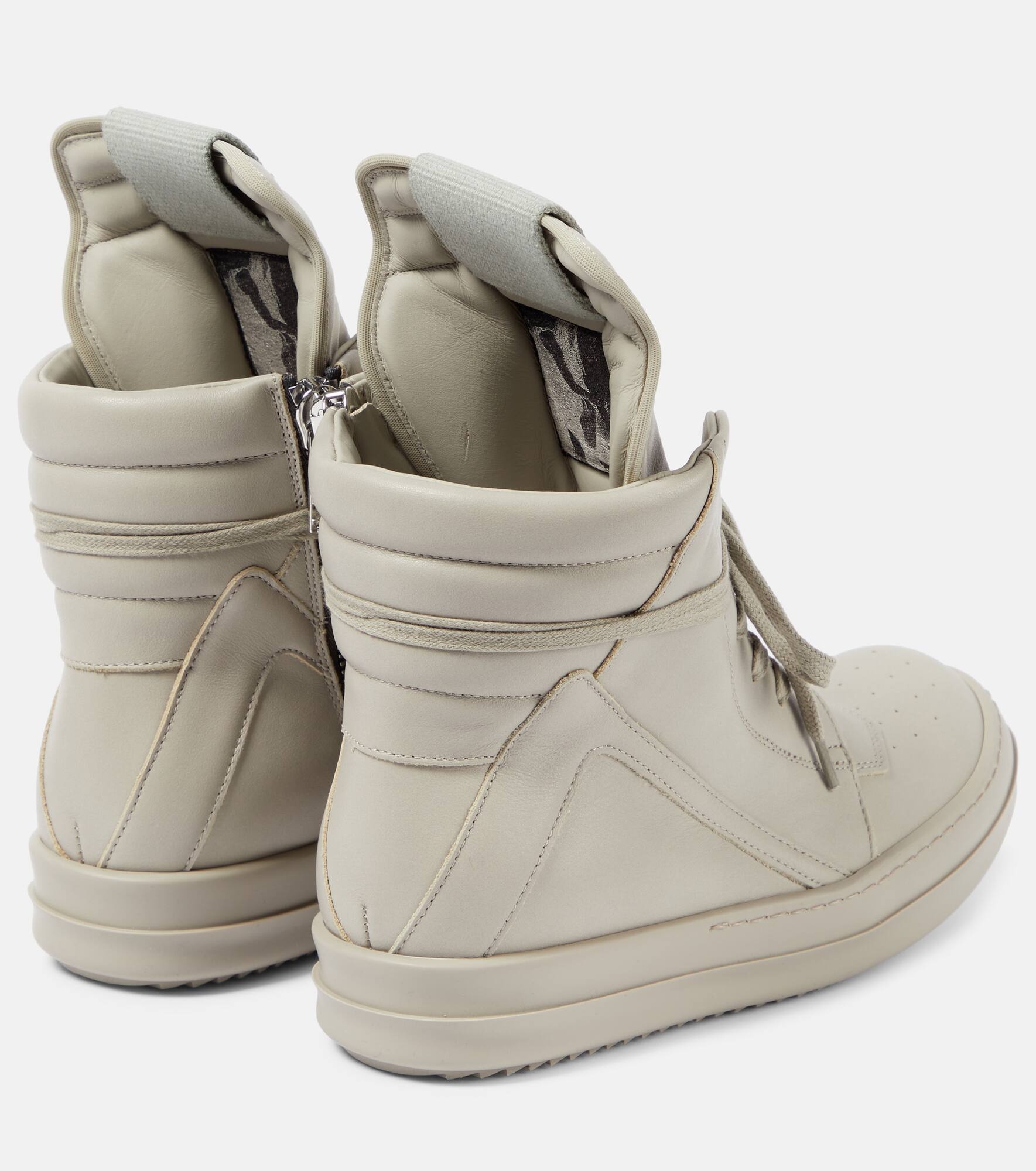 Geobasket leather high-top sneakers - 3