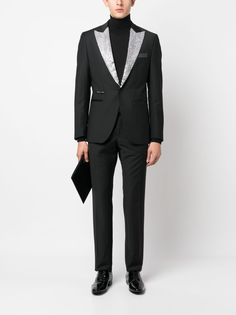 PHILIPP PLEIN crystal-embellished dinner suit outlook