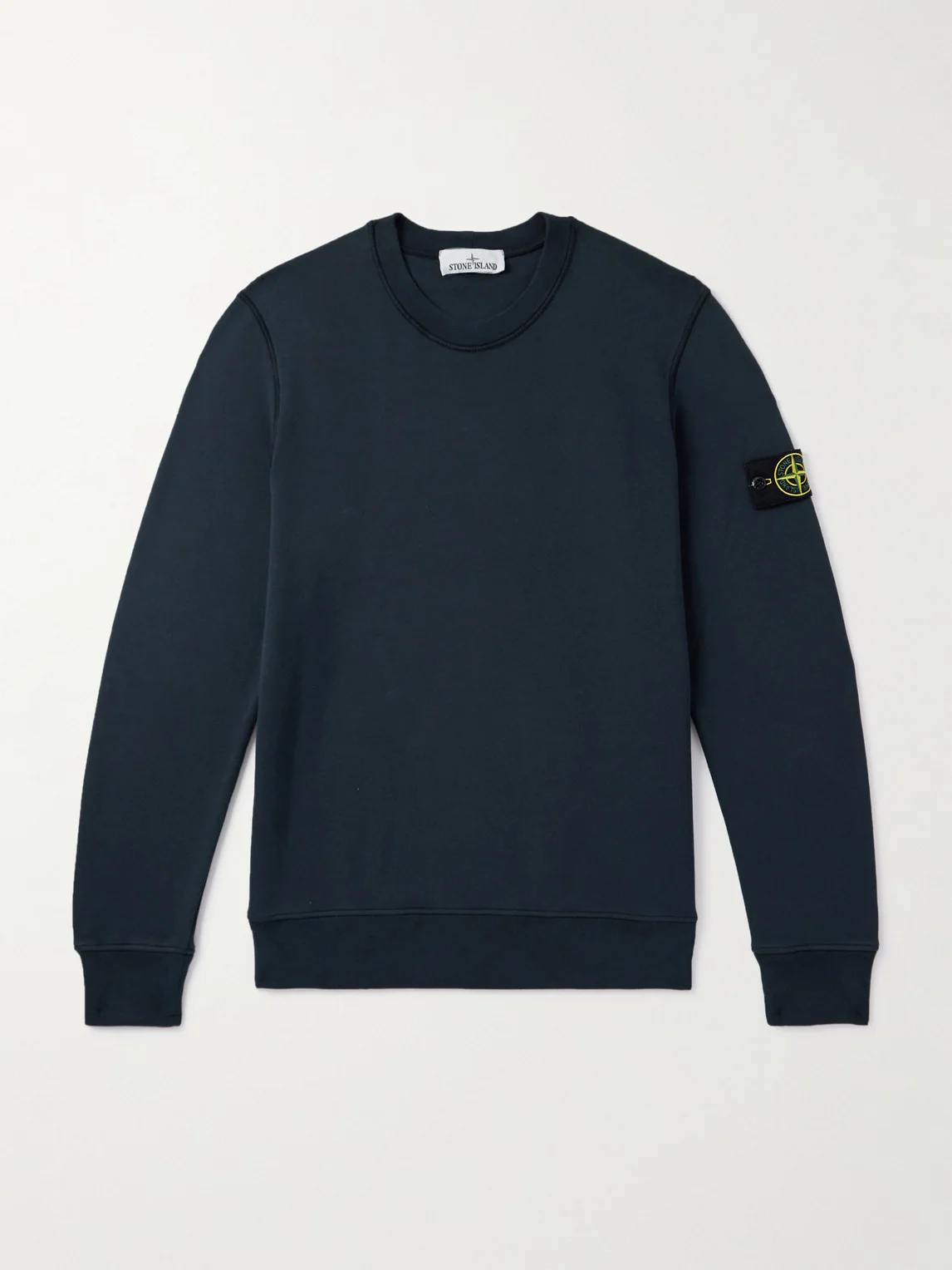 Logo-Appliquèd Garment-Dyed Organic Cotton-Jersey Sweatshirt - 1