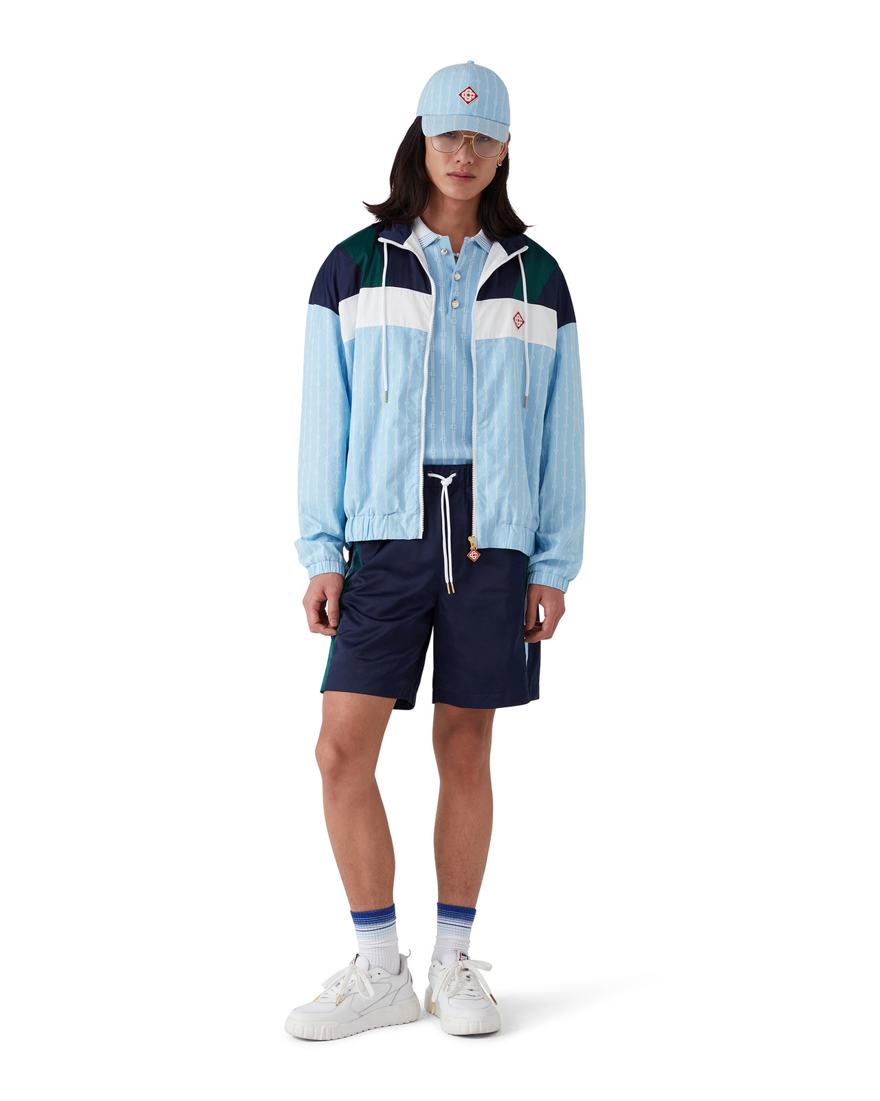 Pinstripe Laurel Track Jacket | Casablanca Paris - 2
