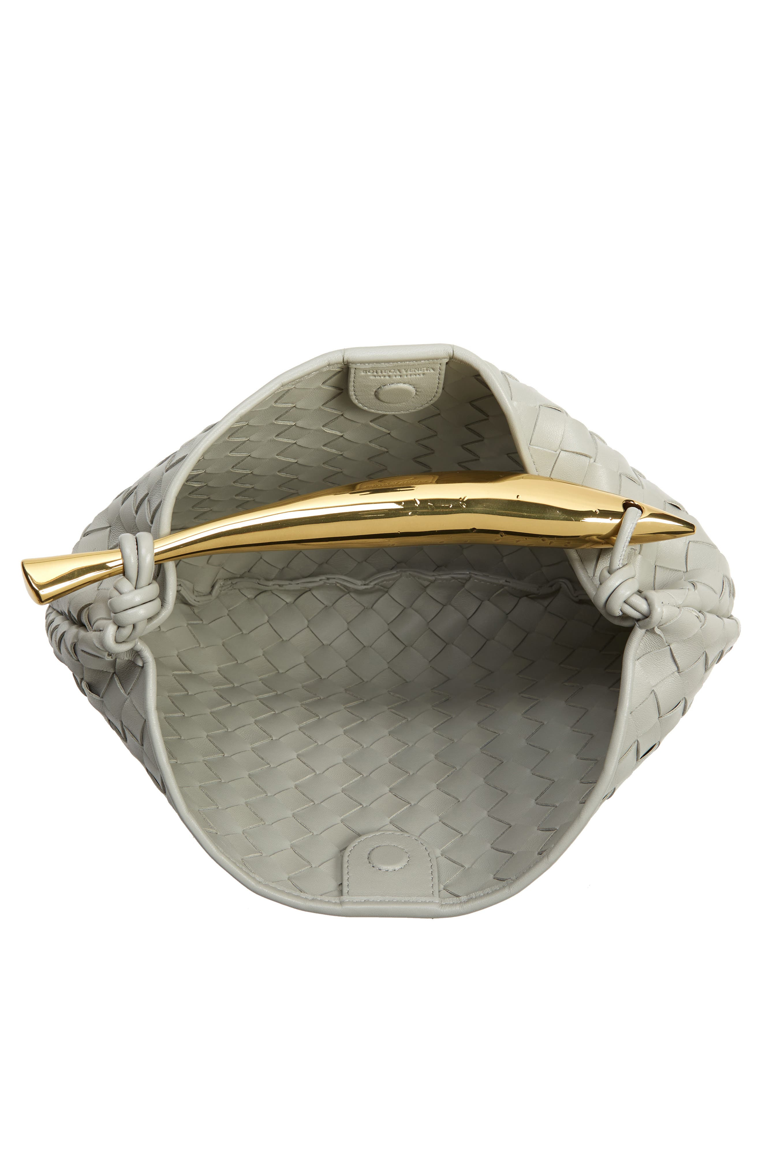 Sardine Intrecciato Leather Top Handle Bag - 4