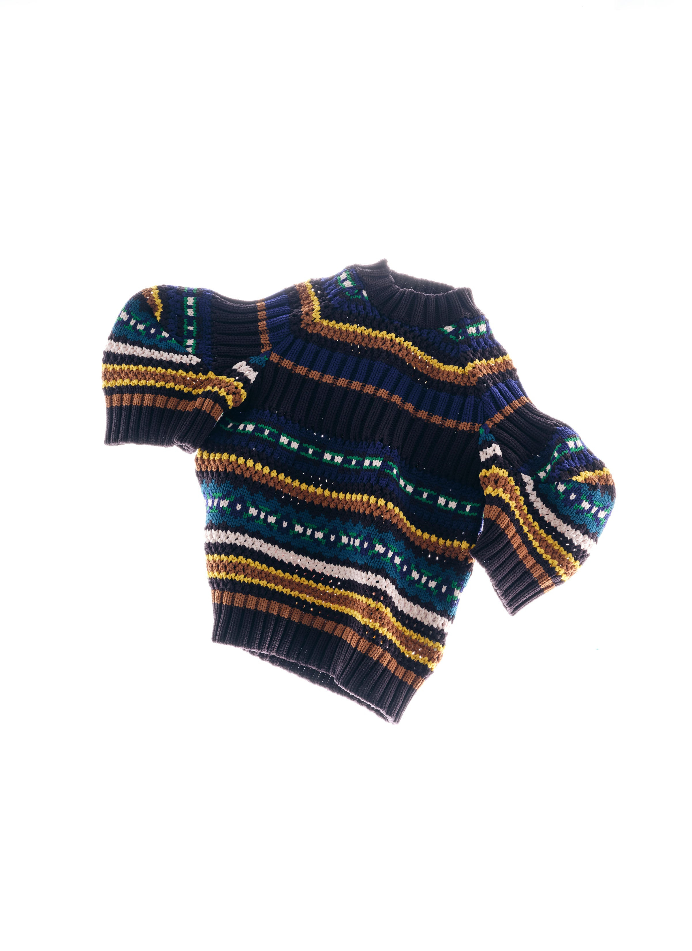 Mesh Knit Pullover - 1