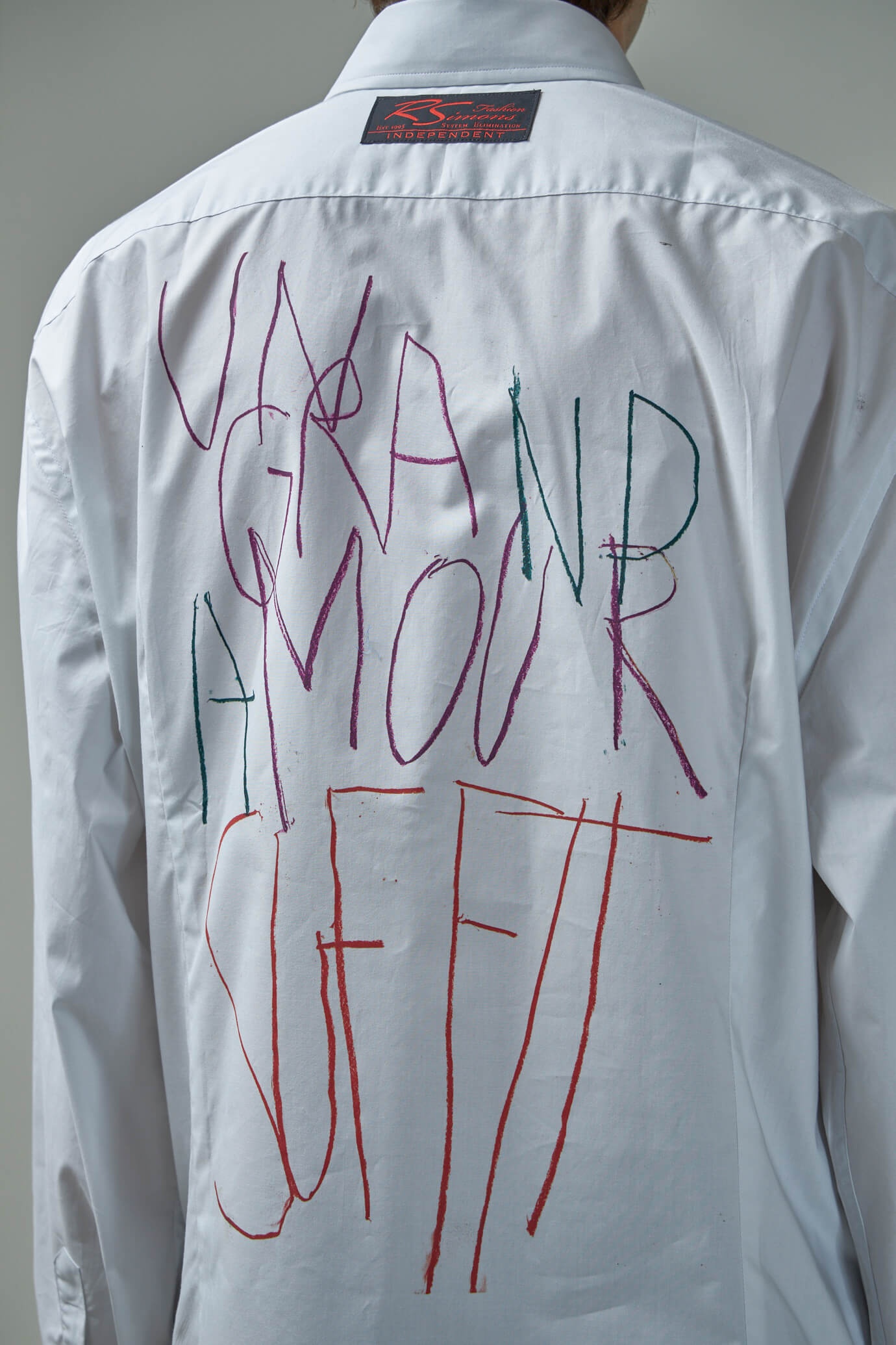 Big Fit Classic Shirt Grand Amour Print Back - 4