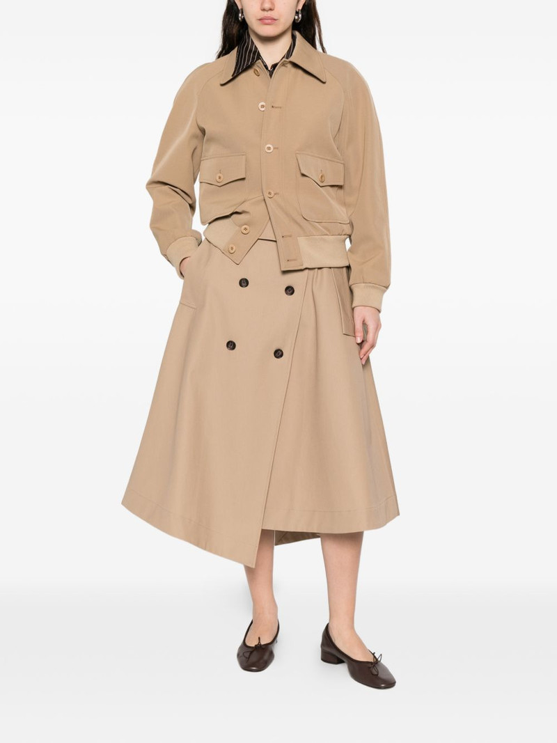 A.P.C. button-front collared bomber jacket outlook