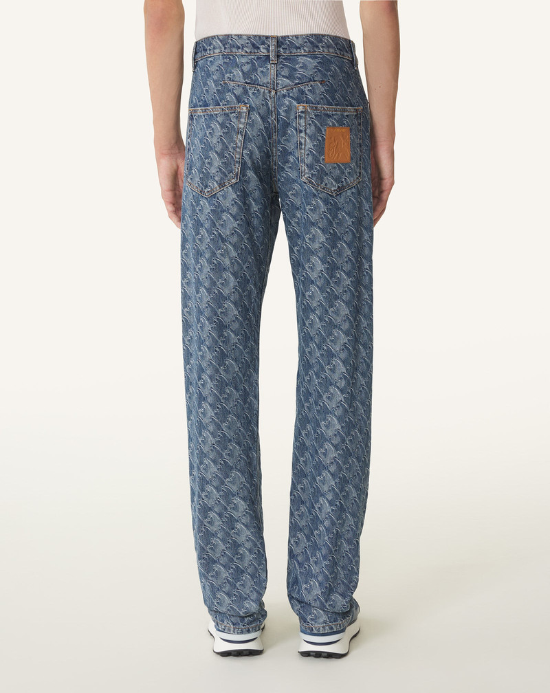 LUNAR YEAR JACQUARD DENIM PANTS 4
