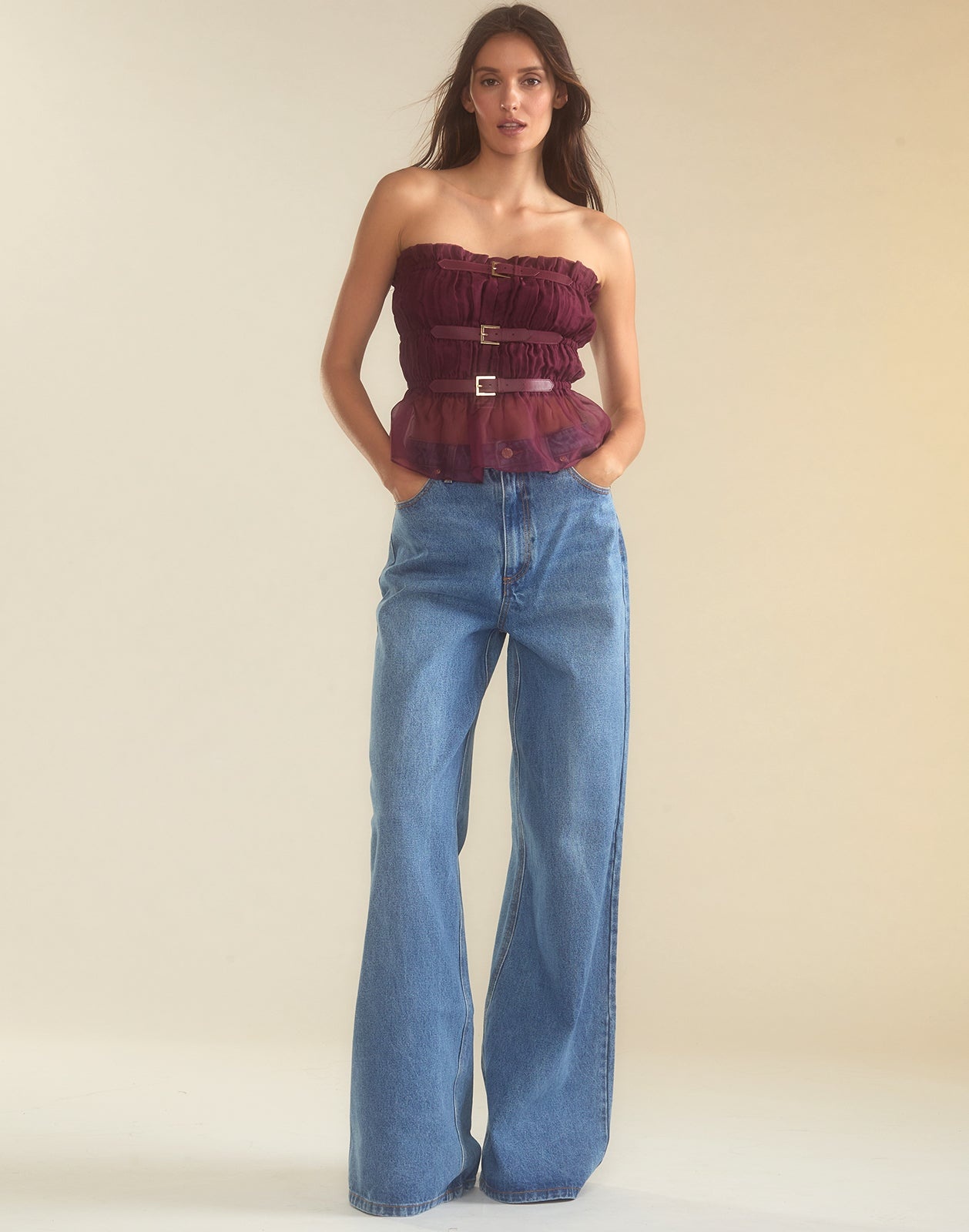 Buckle Up Silk Organza Top - 3