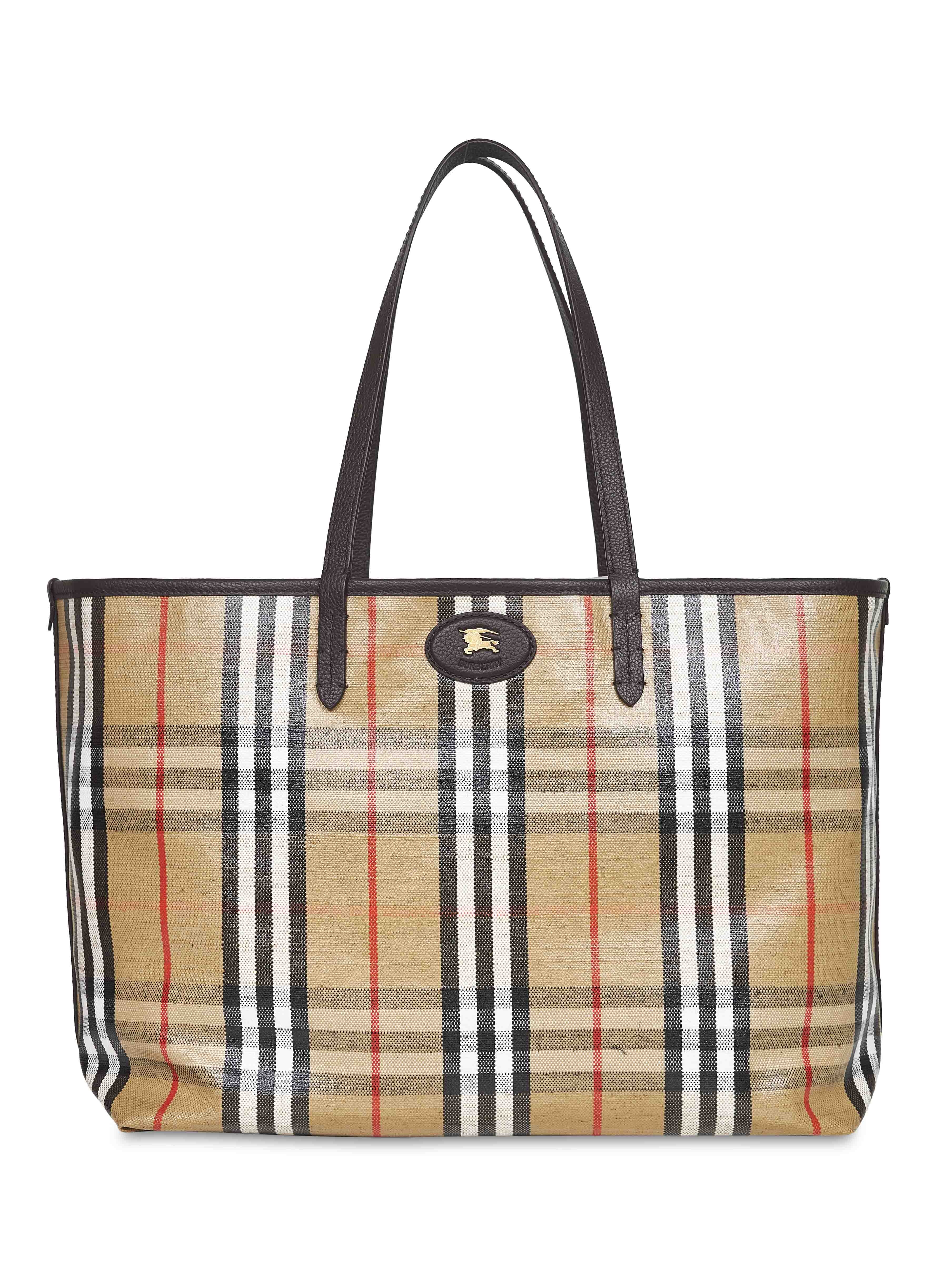 Beige Highlands medium tote bag - 1