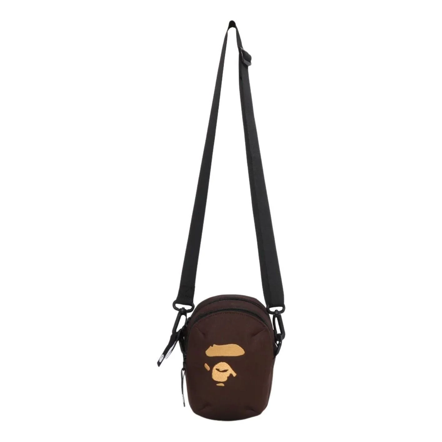 A Bathing Ape Ape Head Camera Pouch M Travel 'Brown' 0ZXBGMX00490QBWX - 1