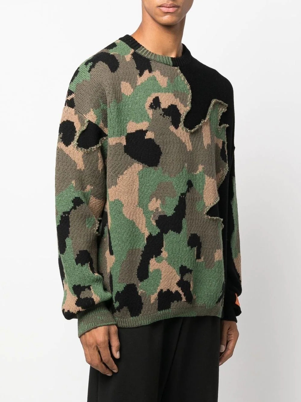 camouflage knitted jumper - 3