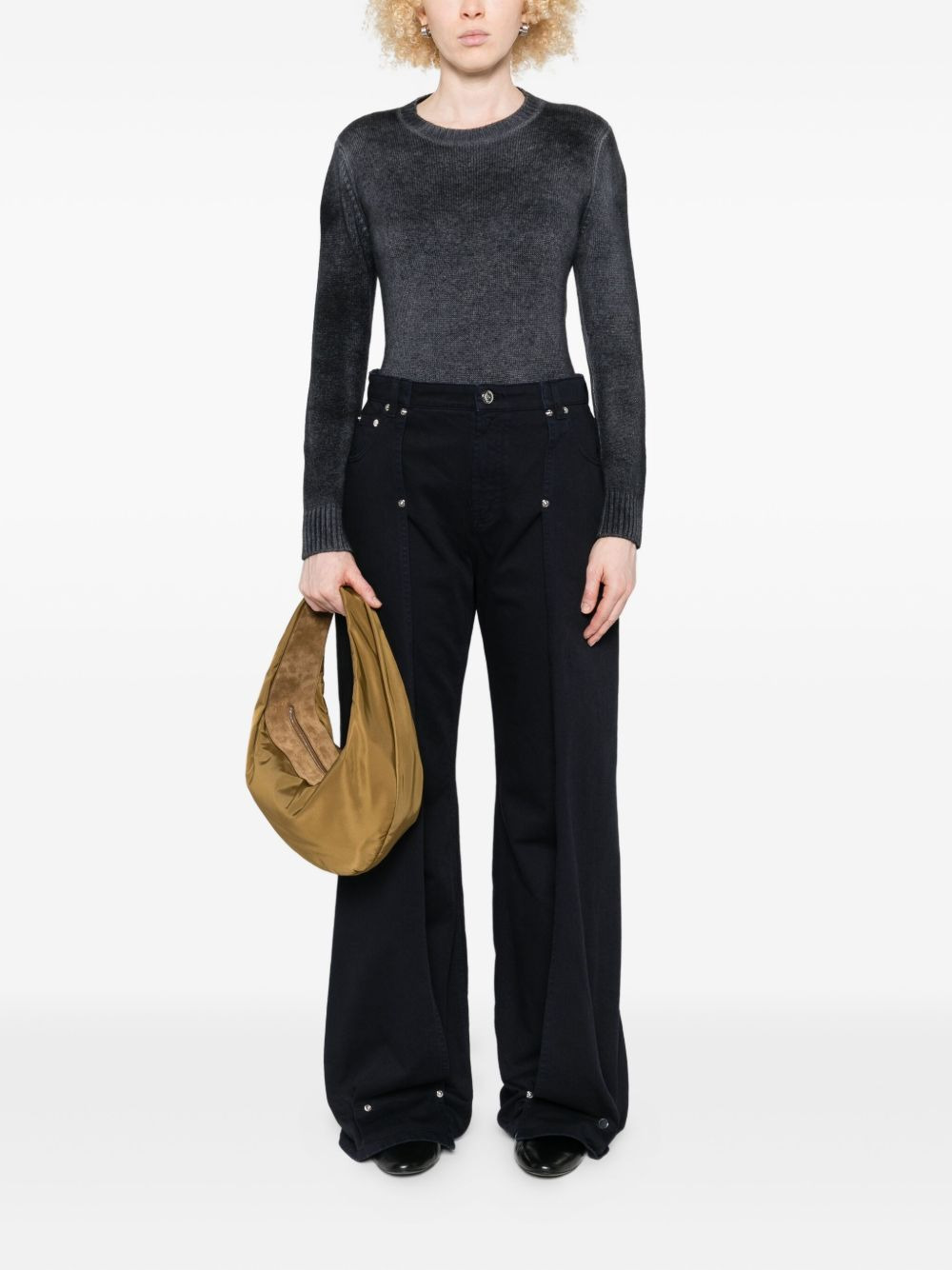 ribbed crew-neck sweater - 2