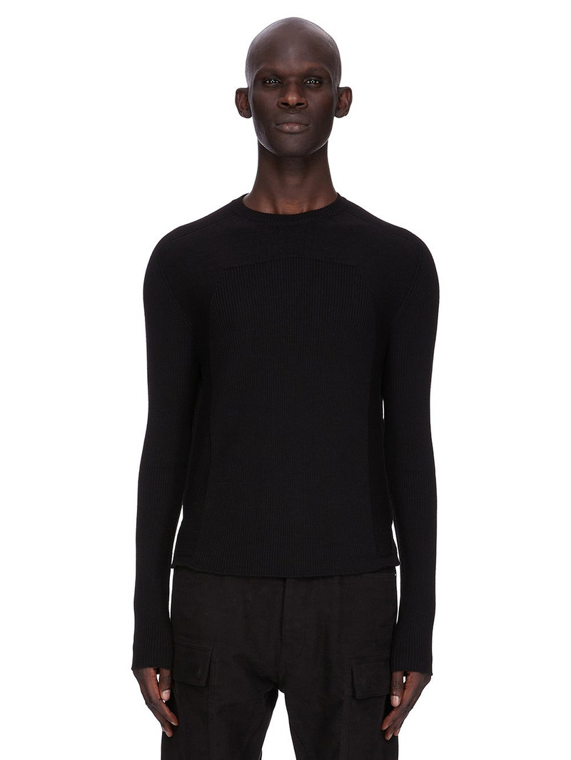 ribbed mock-neck sweater 1
