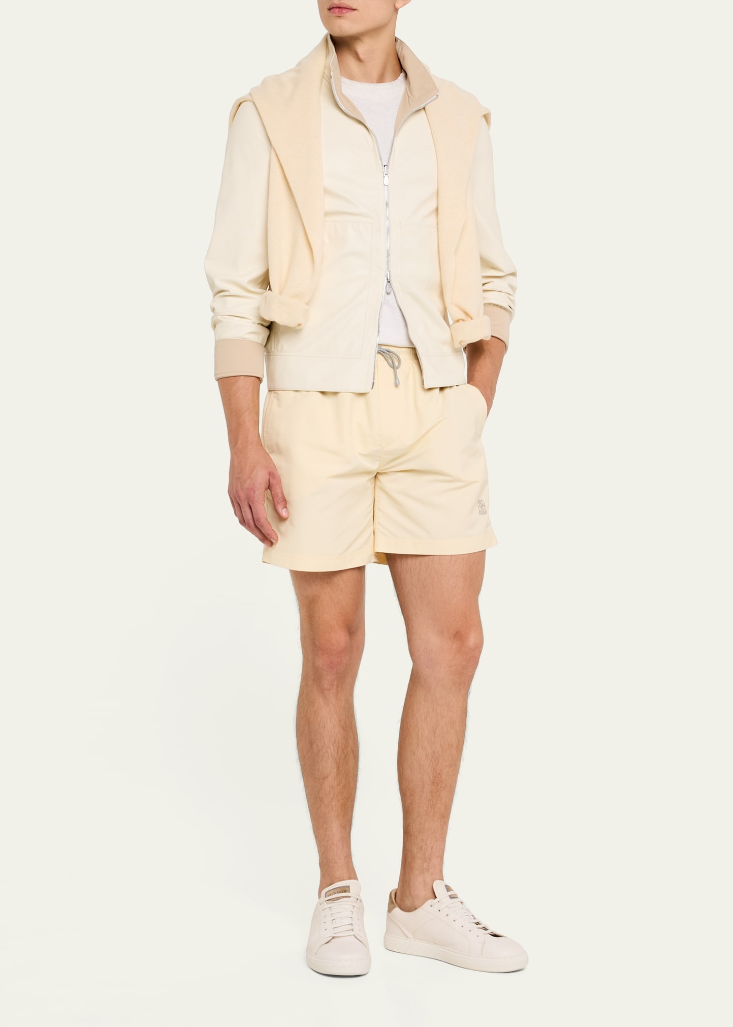 Men's Solid Swim Trunks - 2