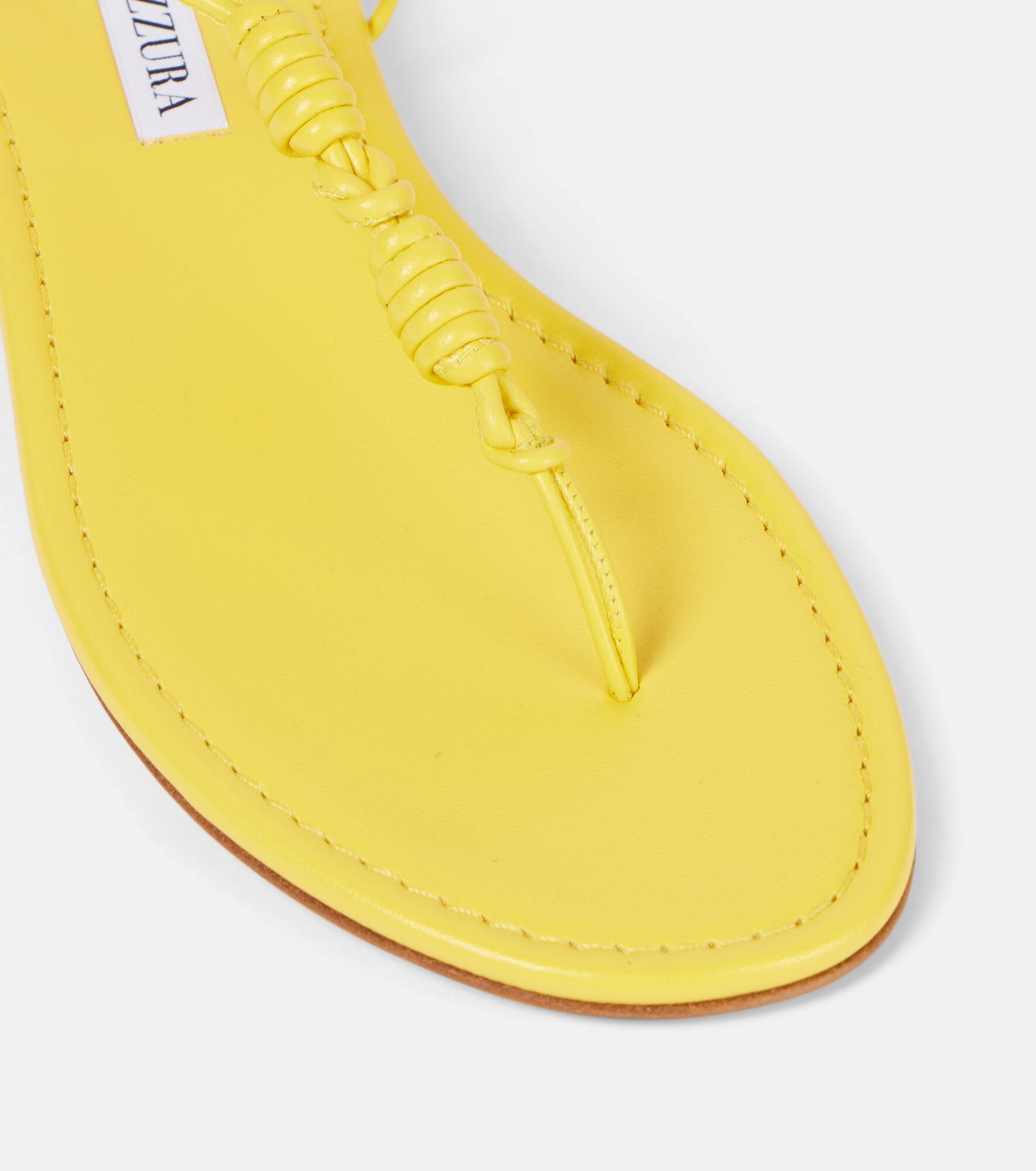 Oaxaca leather thong sandals - 5