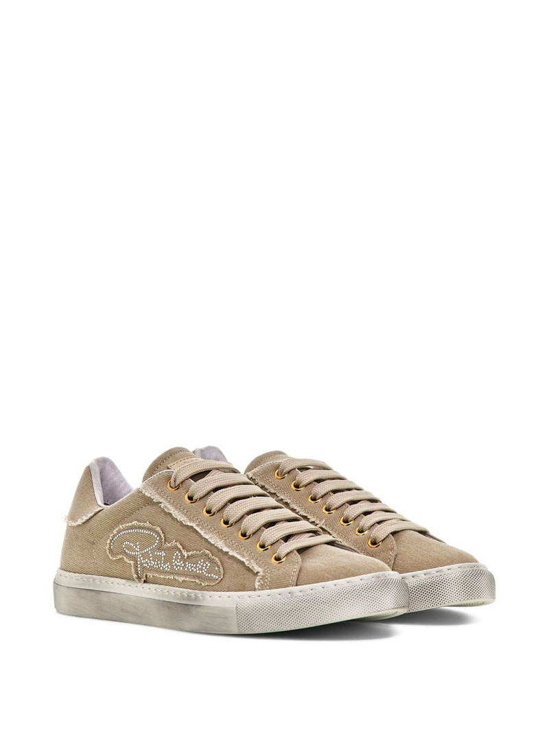 Roberto Cavalli logo-studded lace-up sneakers outlook