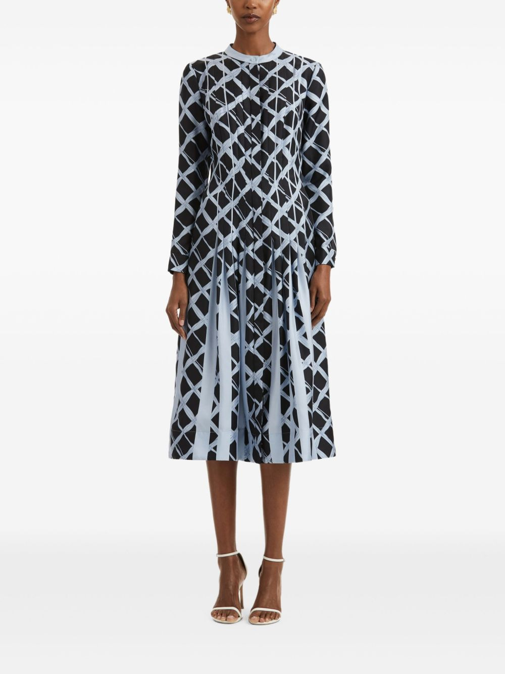 pleated midi dress - 2