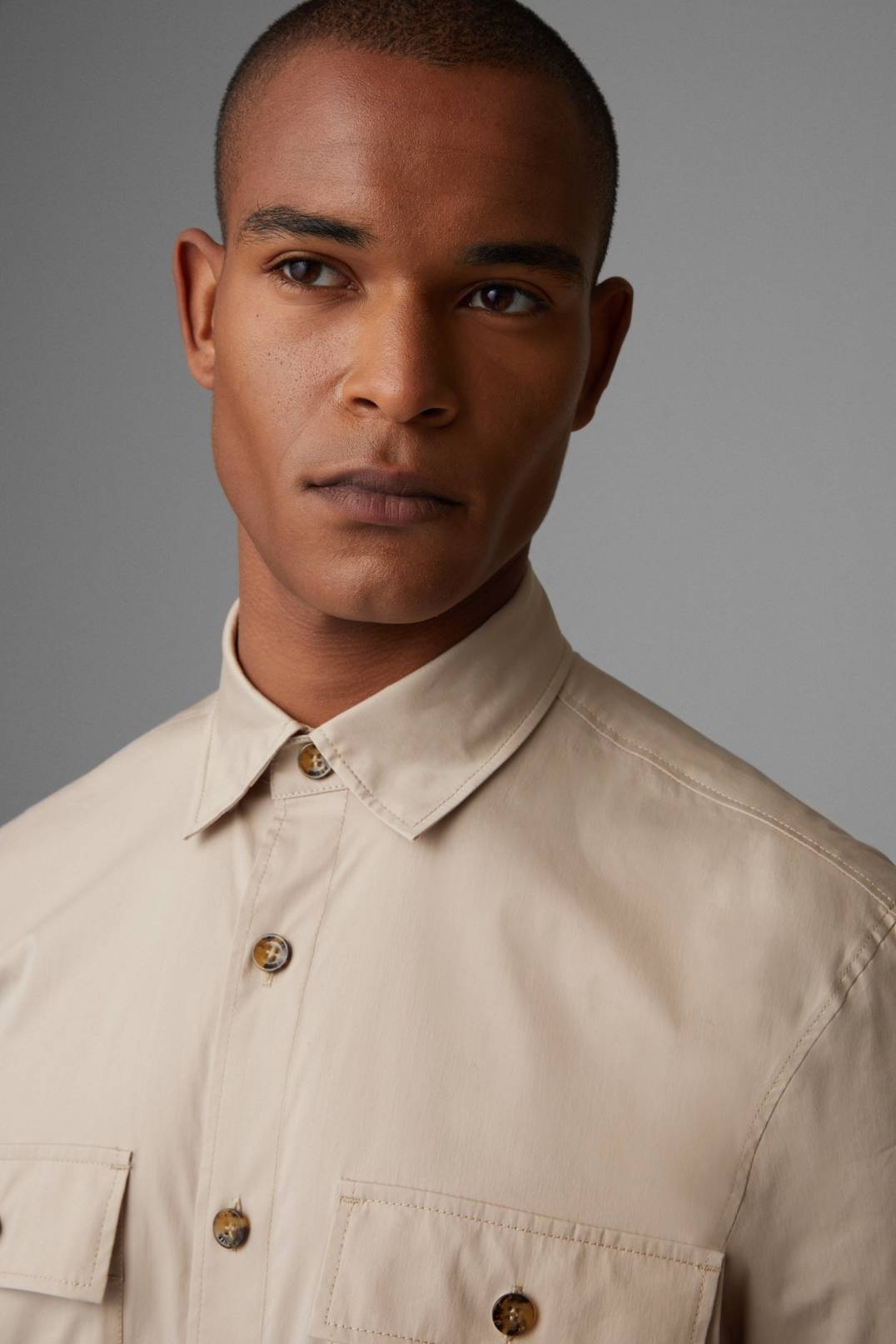 EDDY OVERSHIRT IN SAND - 4