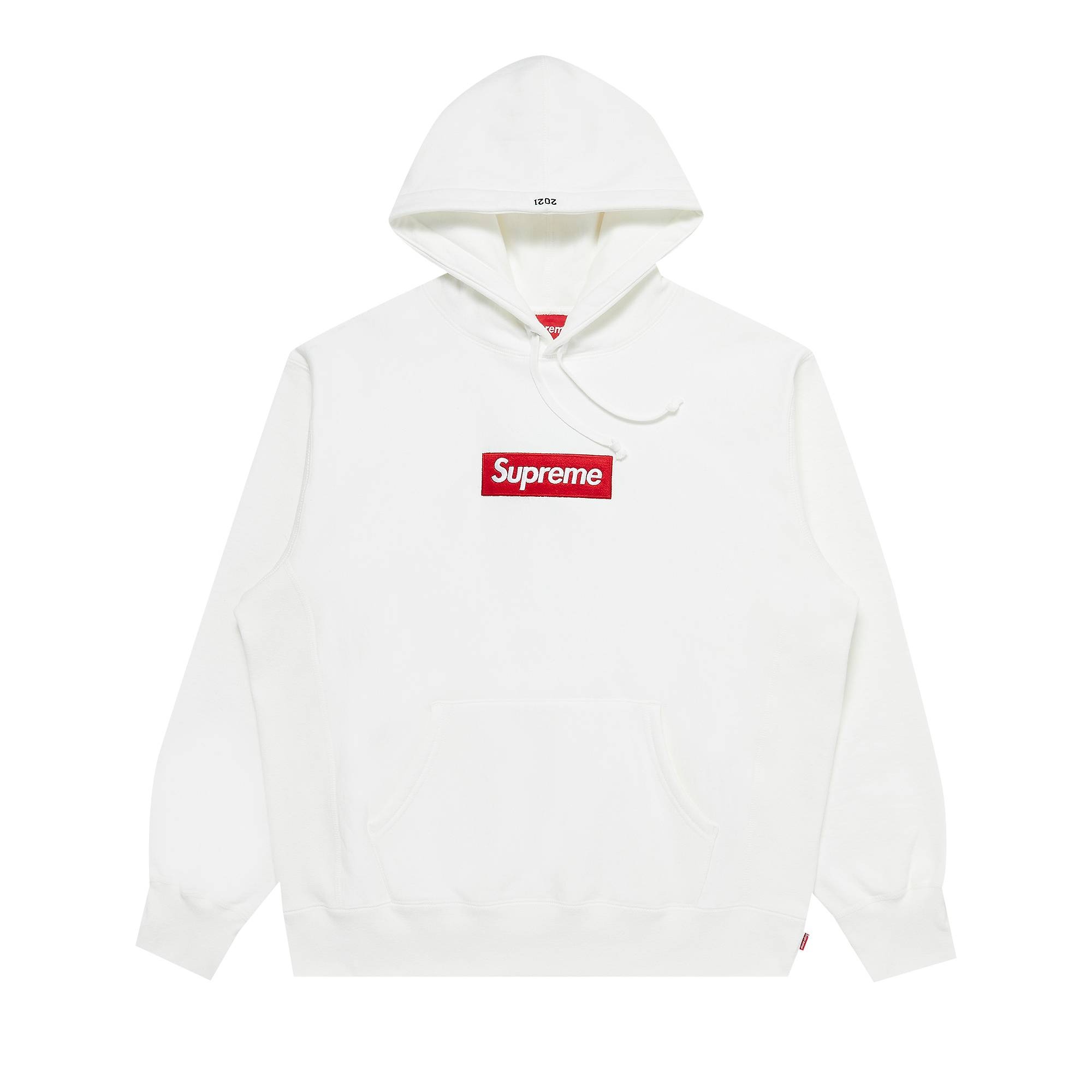 Supreme Box Logo Hooded Sweatshirt 'White' - 1
