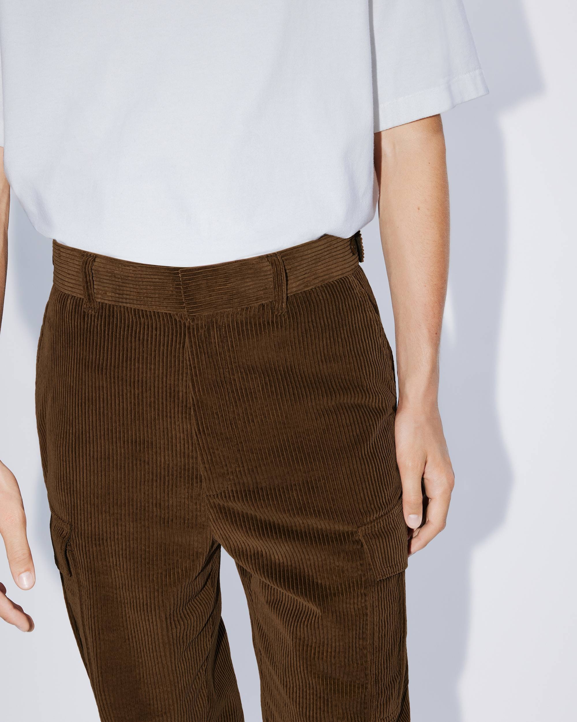 Corduroy cargo trousers - 7