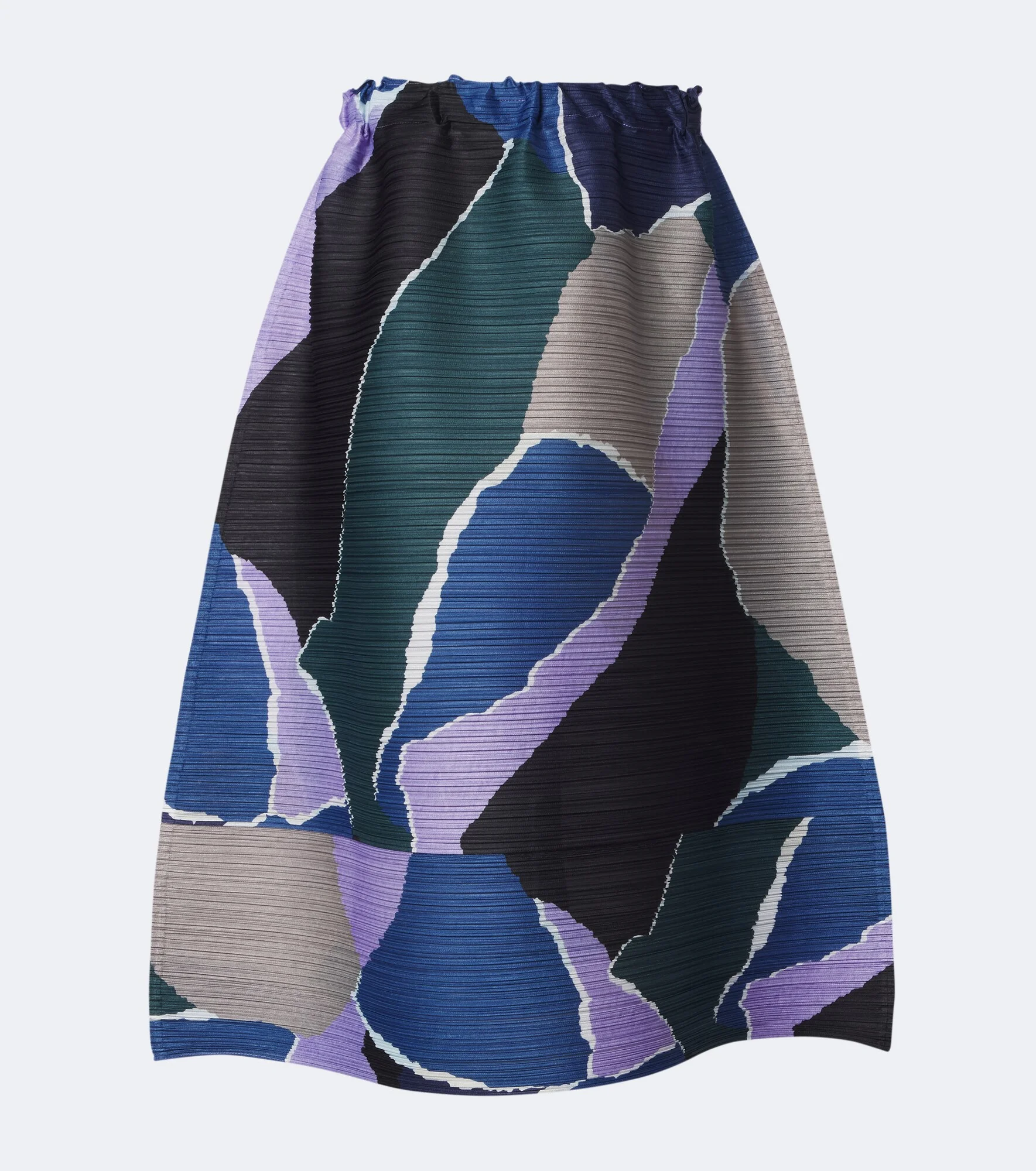 Surprise! pleated printed midi skirt - 1