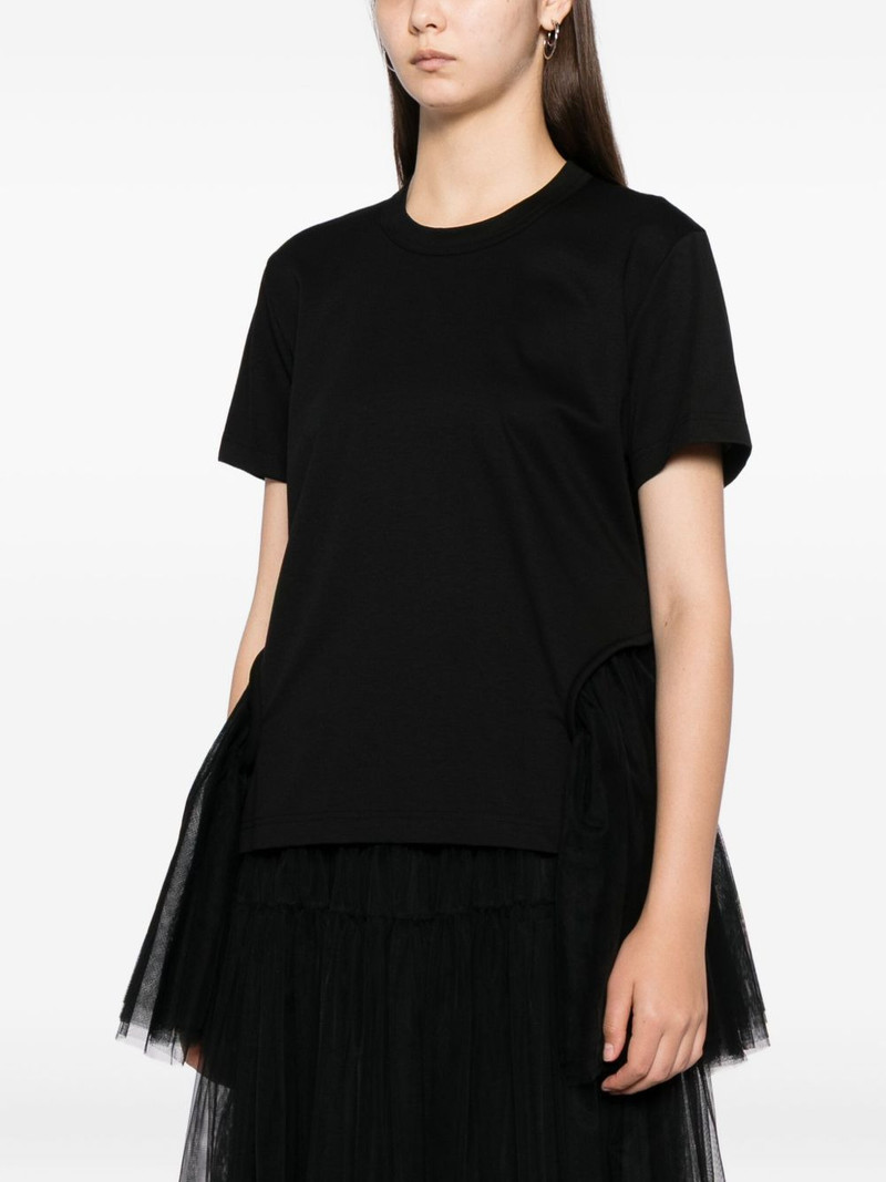tulle-sleeved T-shirt 3