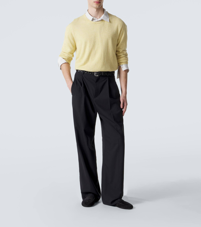 The Row New Lucca suede slip-on shoes outlook