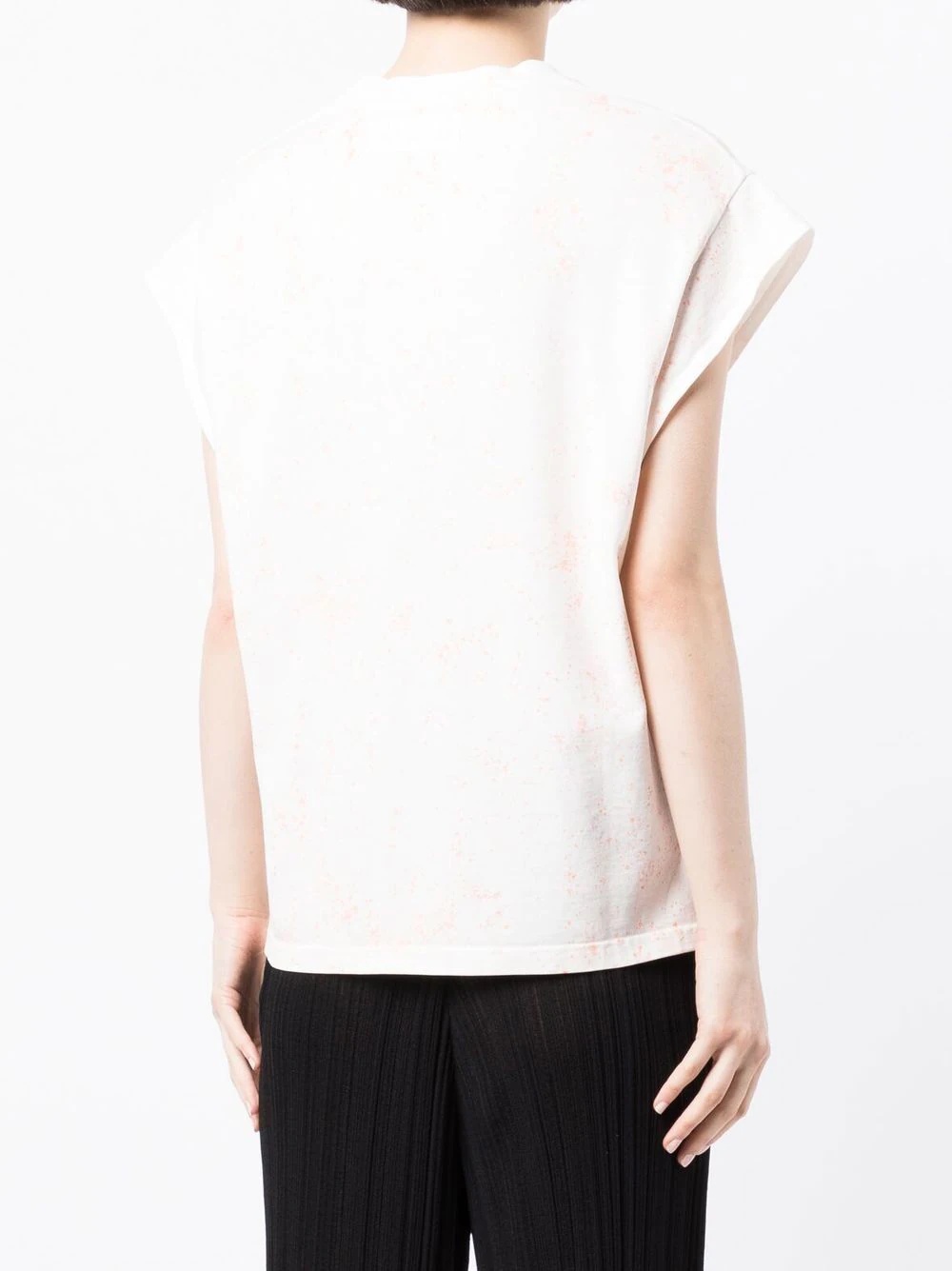 graphic-print cap-sleeved T-shirt - 4