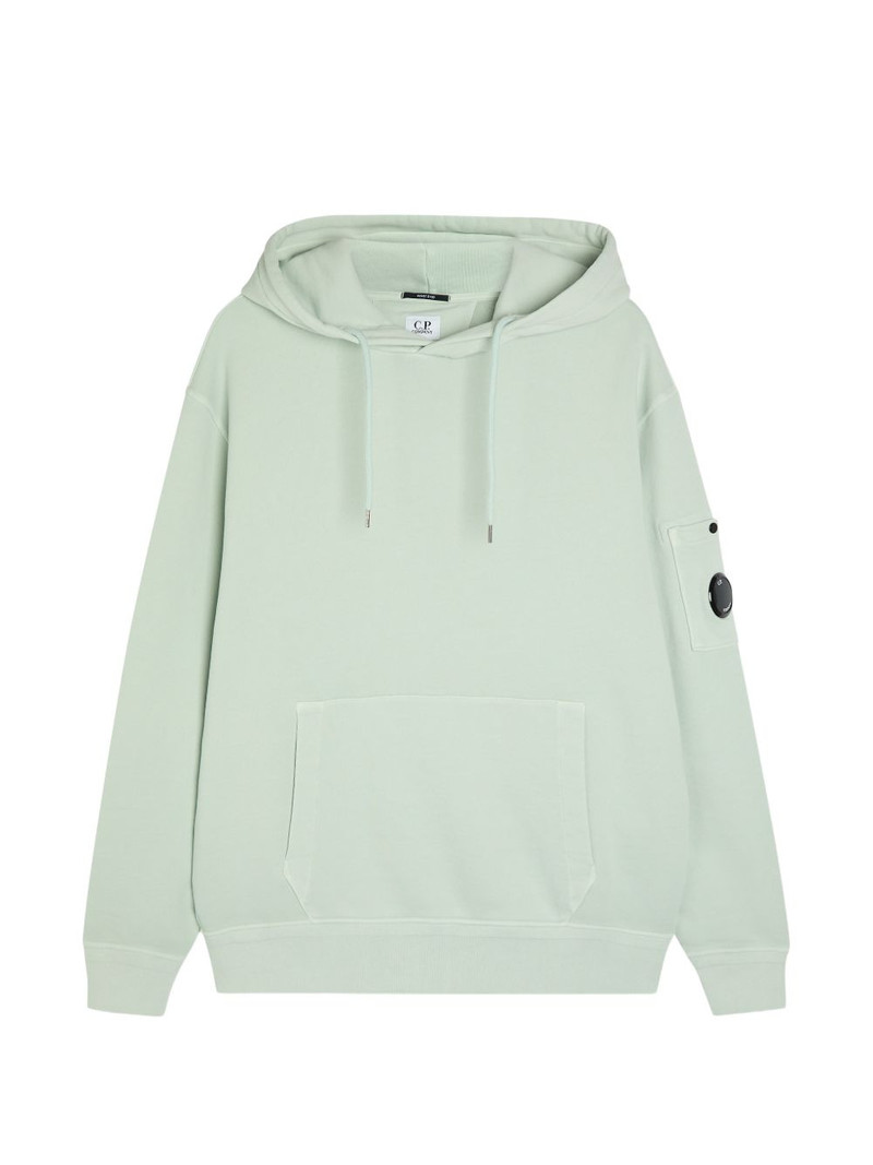 Lens-detail pocket hoodie 1
