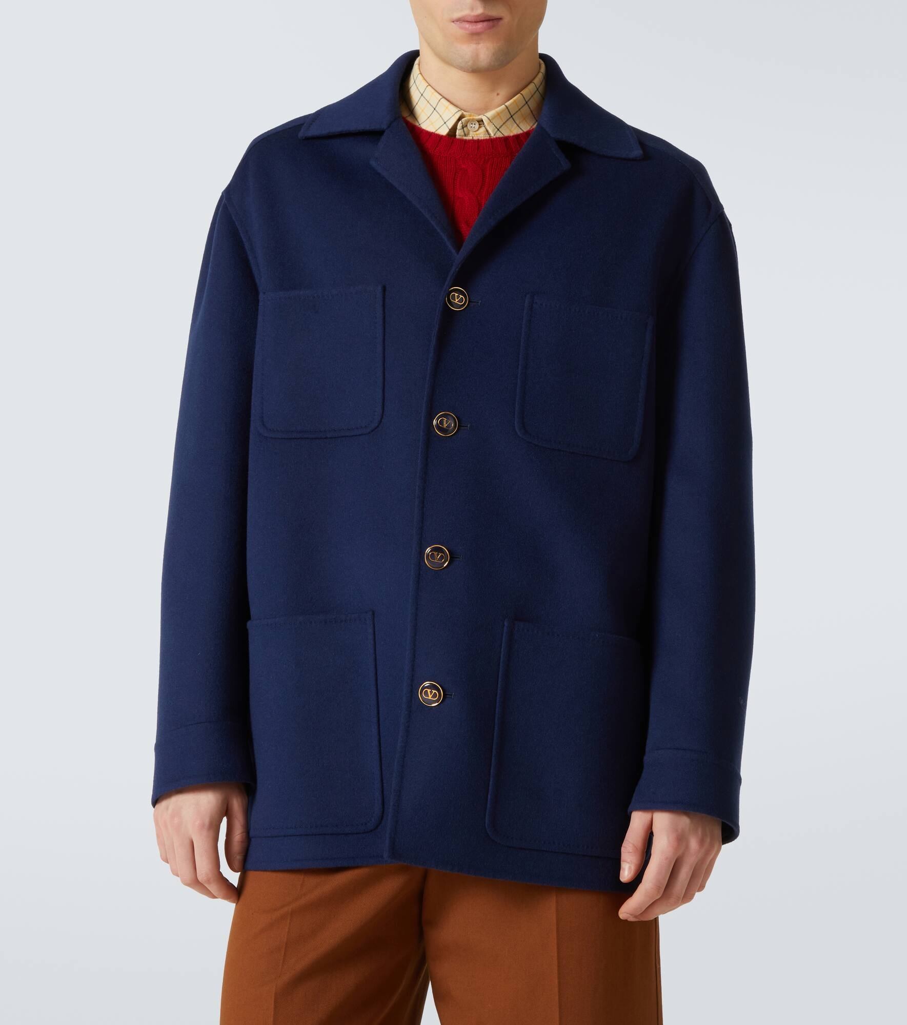 Wool and cashmere overshirt - 3