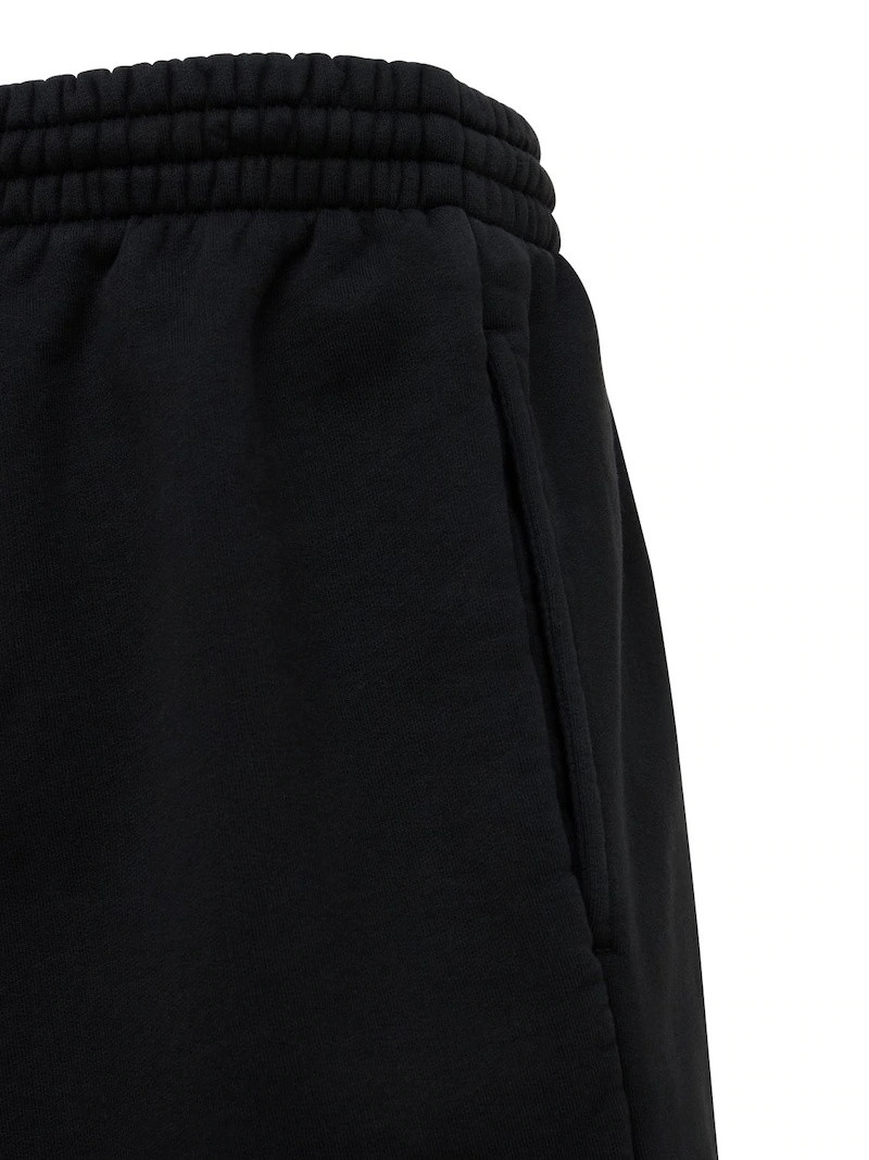 LOGO COTTON SWEAT SHORTS 7