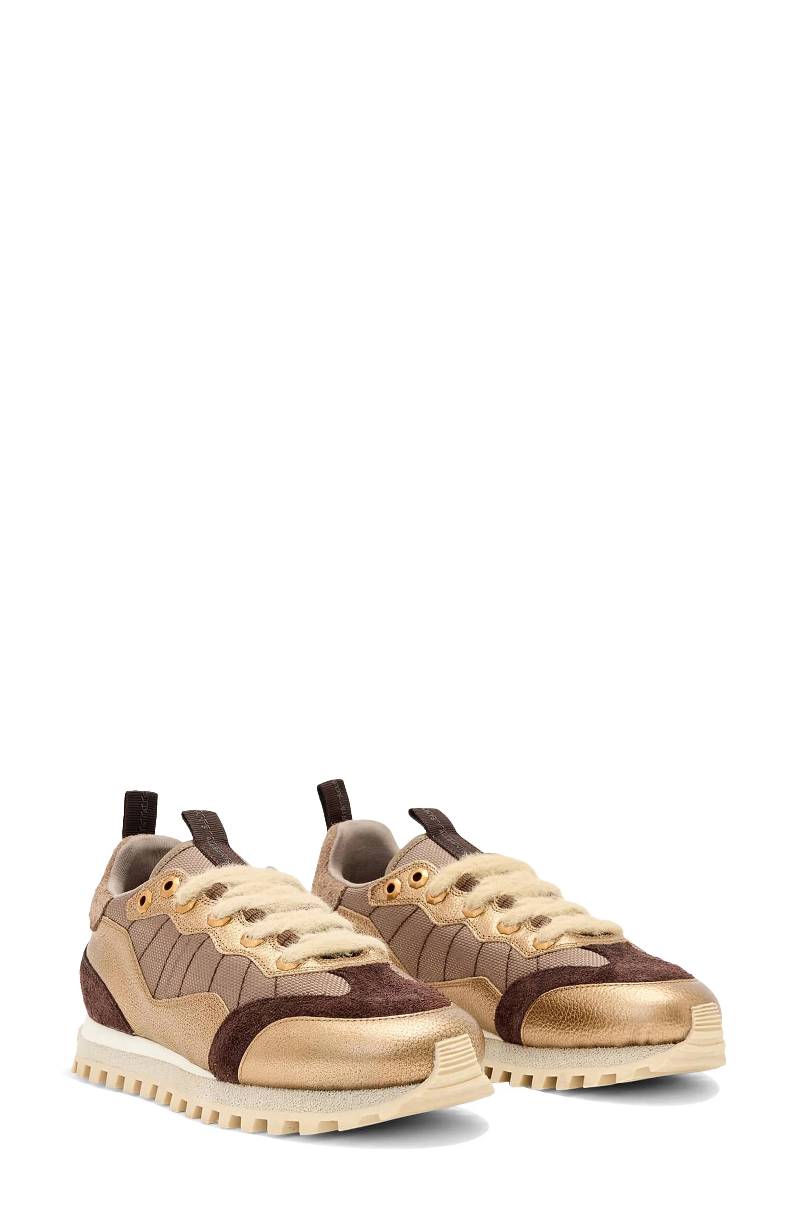 AllSaints Nevis Sneaker in Bronze/Brown at Nordstrom - 1