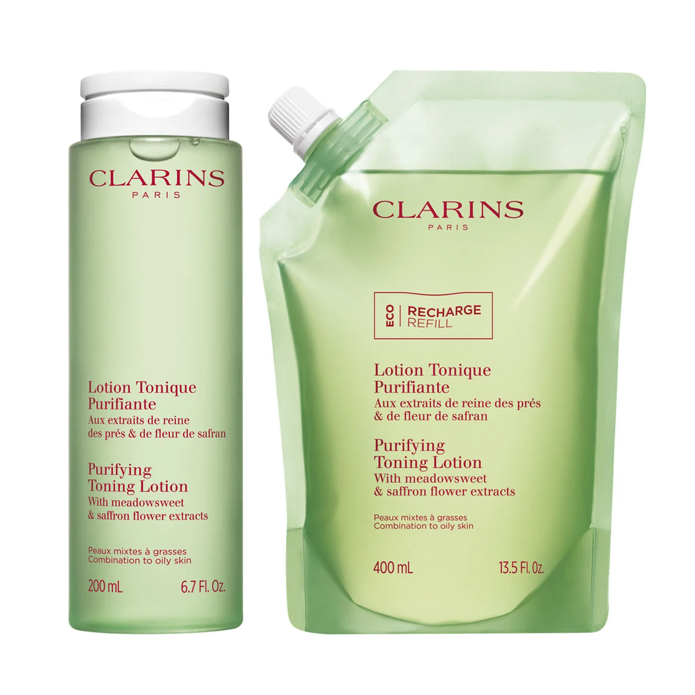 Purifying Toning Lotion Refill Kit | Full Size Purifying Toner & Refill | For Oily Skin - 1