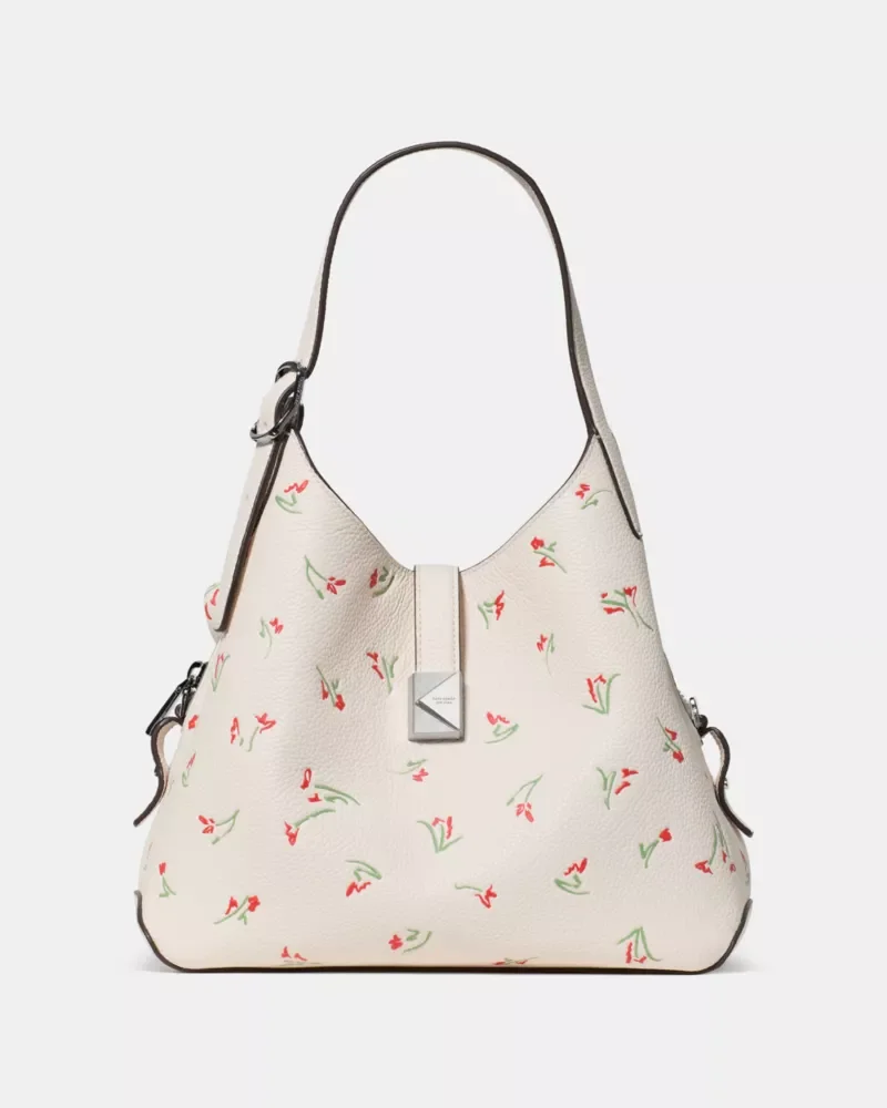 Deco Vibrant Buds Crossbody Tote Bag - 1