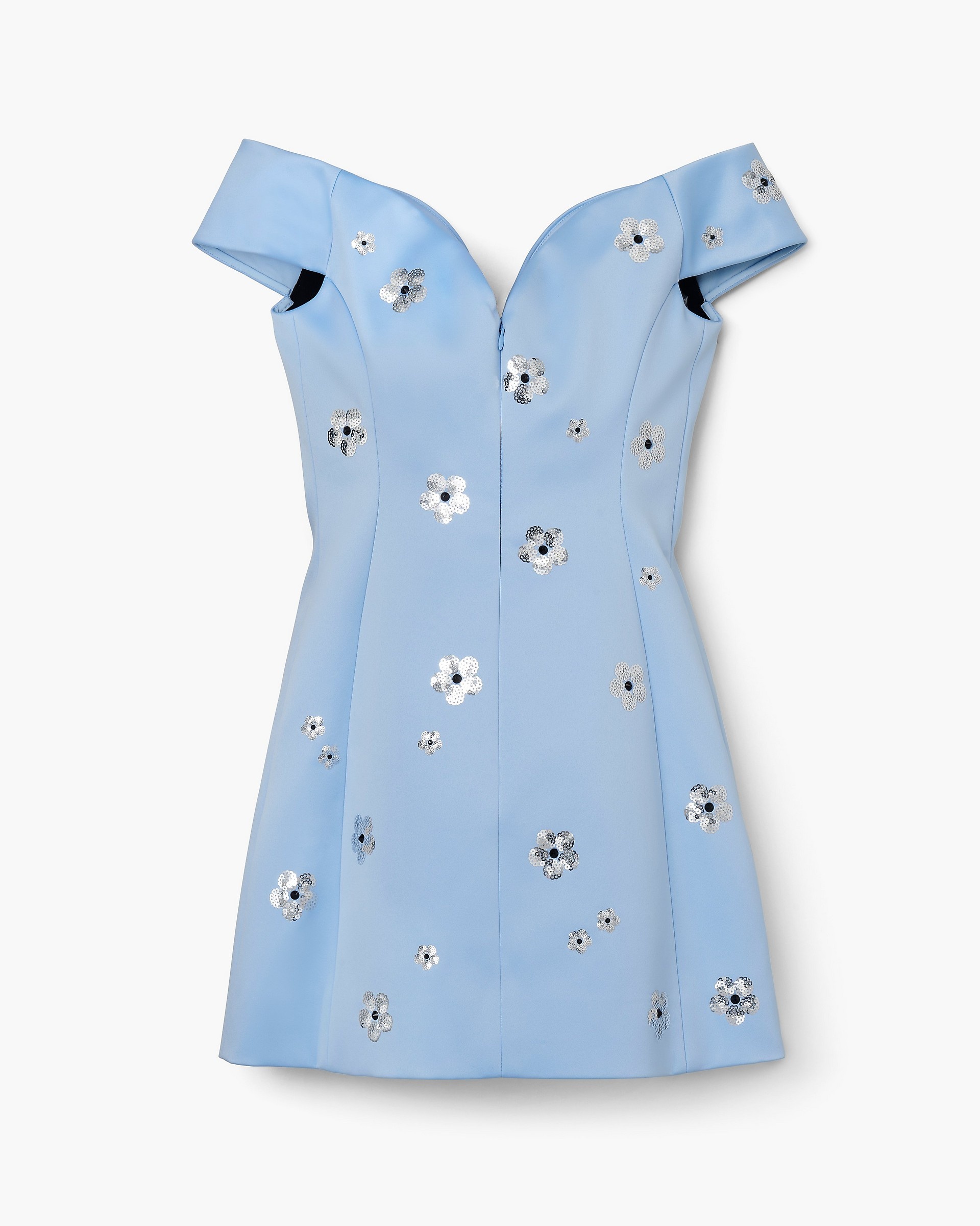 SEQUIN DAISY EMBELLISHED DRESS - 5