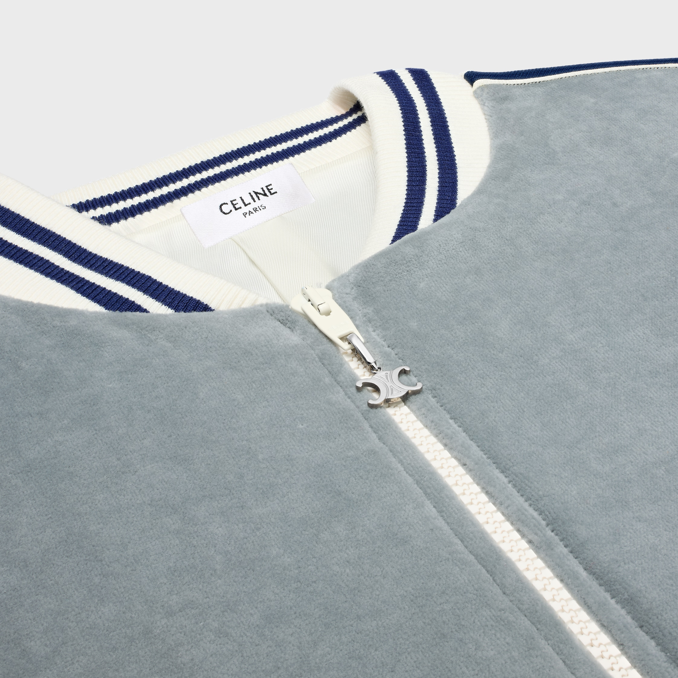 teddy tracksuit jacket IN velvet jersey - 3