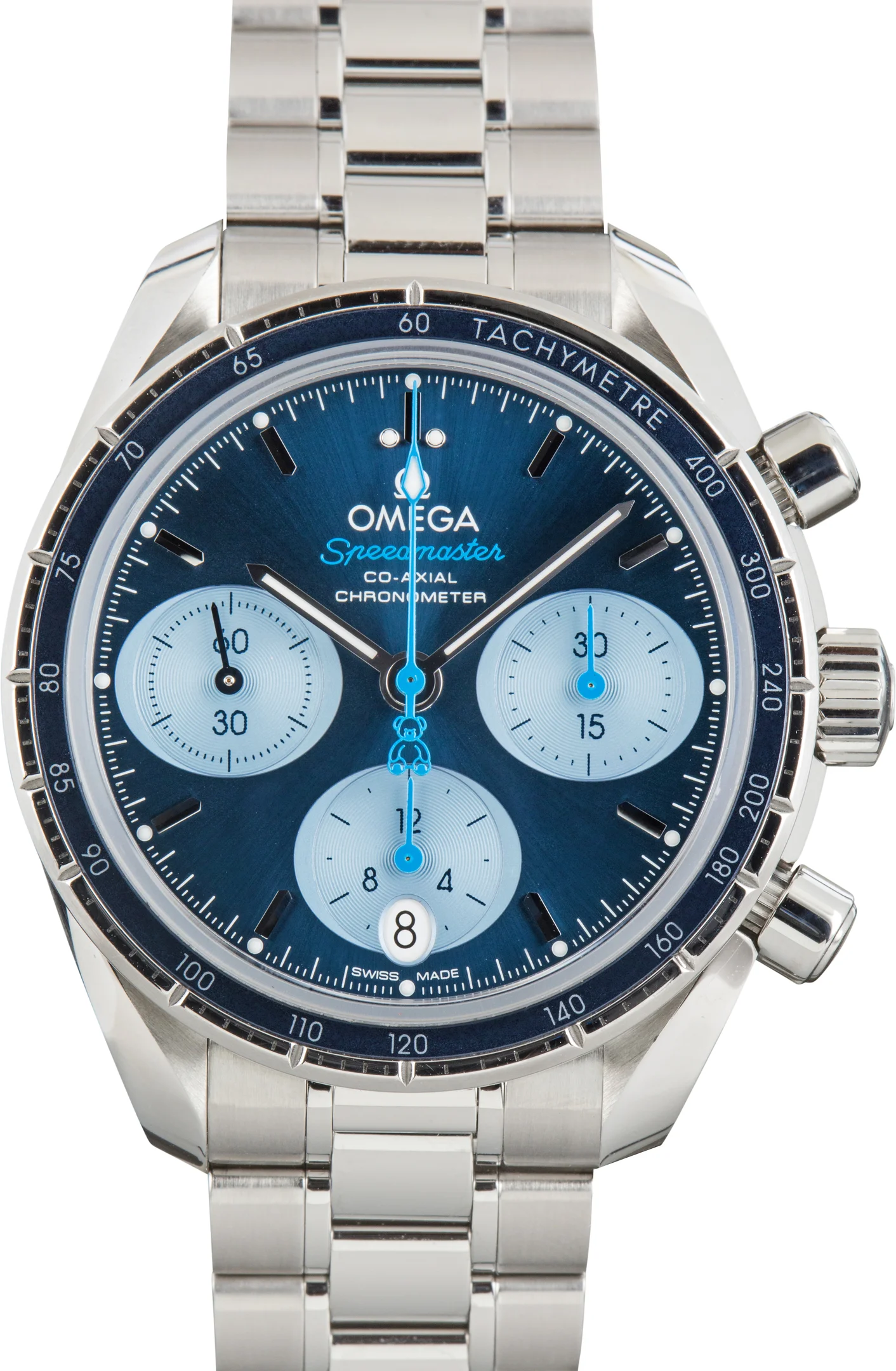 Pre-Owned Omega Speedmaster 38 Orbis Edition Blue Dial - 1