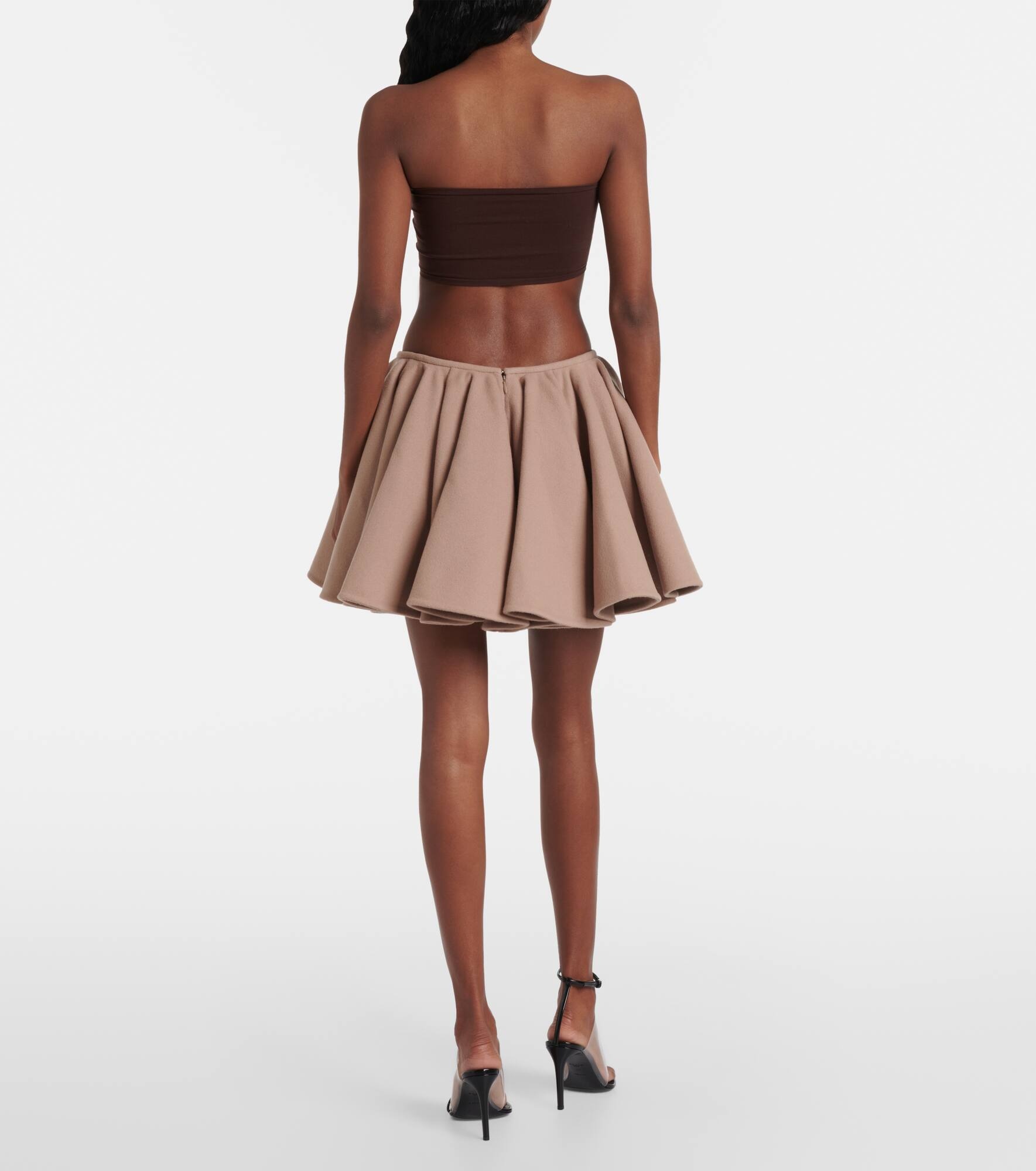 Wool and cashmere miniskirt - 3