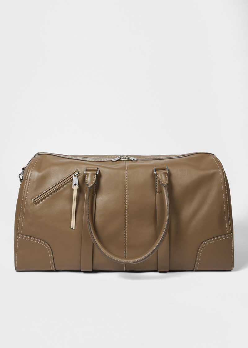 Brown Leather Duffle Bag 3