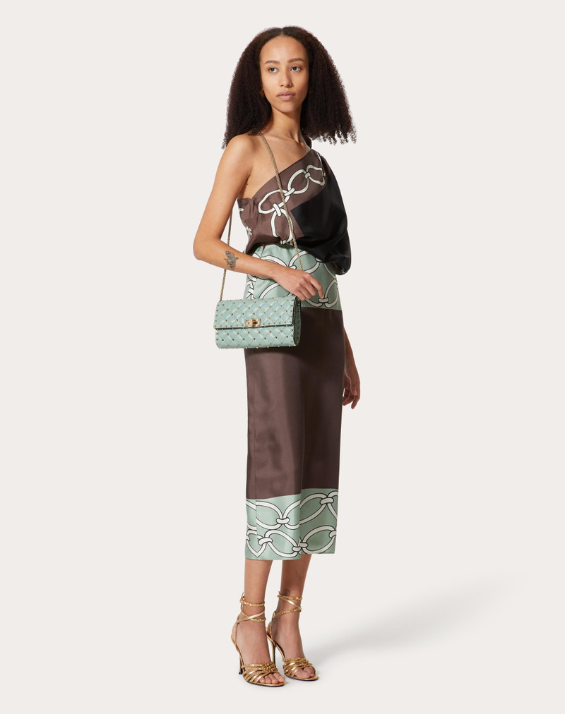 ROCKSTUD SPIKE NAPPA LEATHER CROSSBODY CLUTCH BAG 2