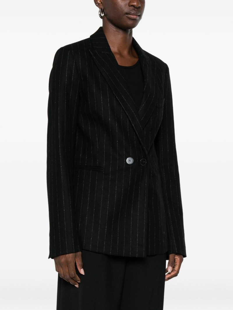 pinstripe double-breasted blazer 3