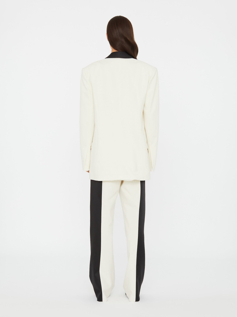 Tuxedo Contrast Silk Blazer 5