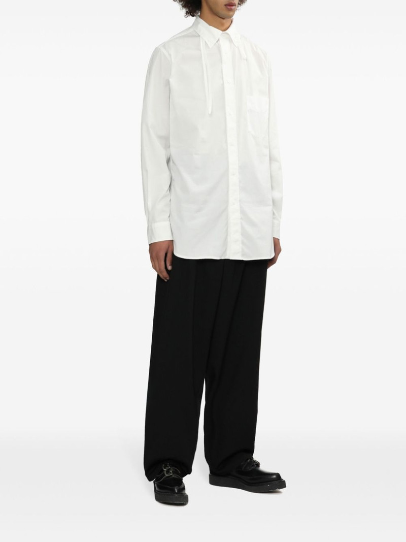 Yohji Yamamoto strap-detail shirt outlook