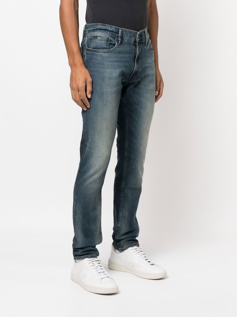 stonewashed slim-cut jeans 3