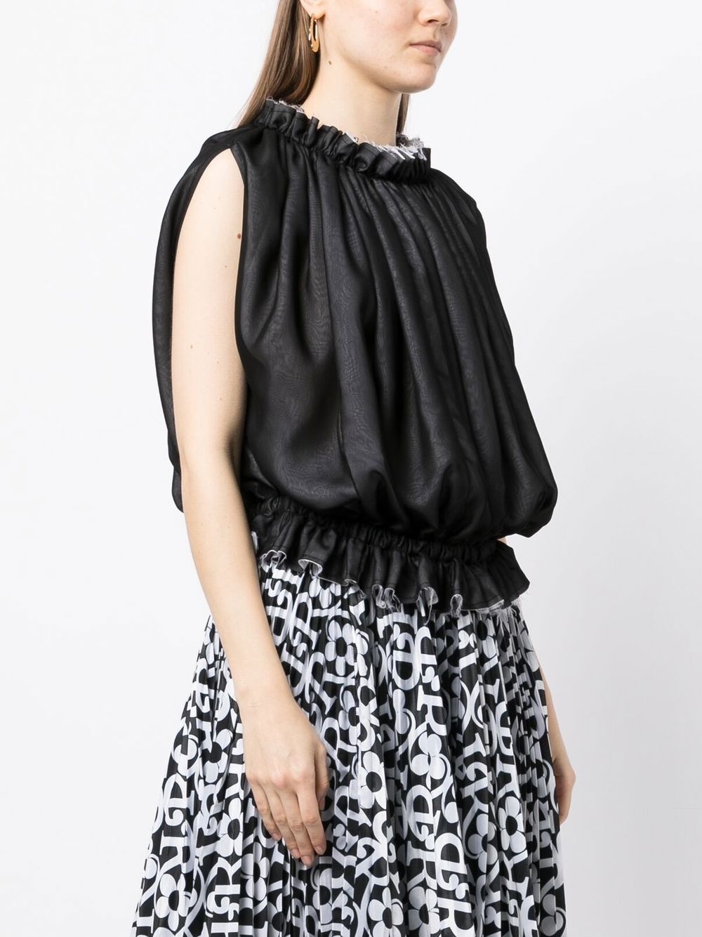 sleeveless ruffle top - 3