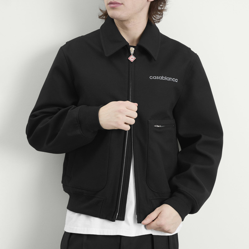 CASABLANCA Casablanca Black Wool Blouson outlook