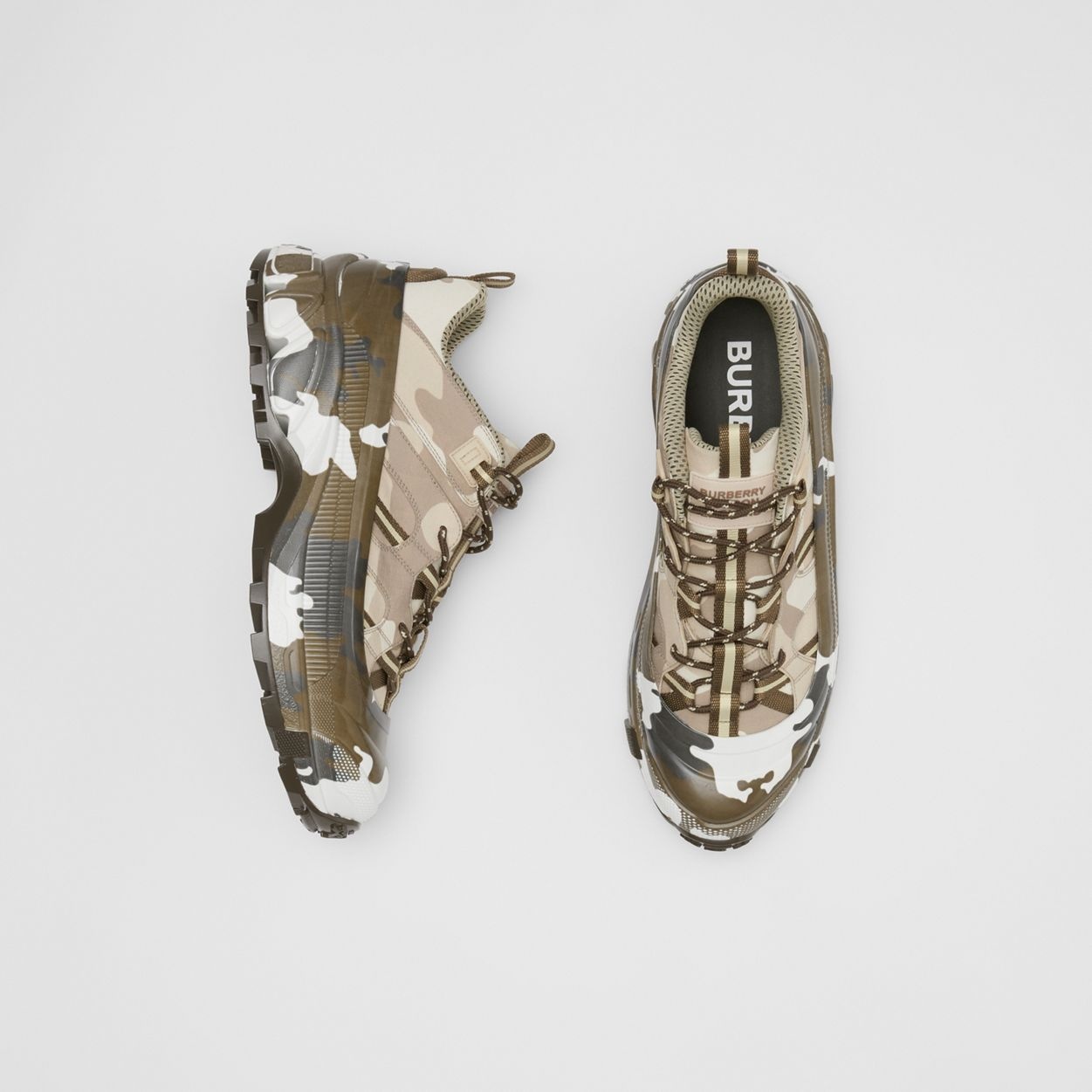 Camouflage Print Nylon Arthur Sneakers - 6